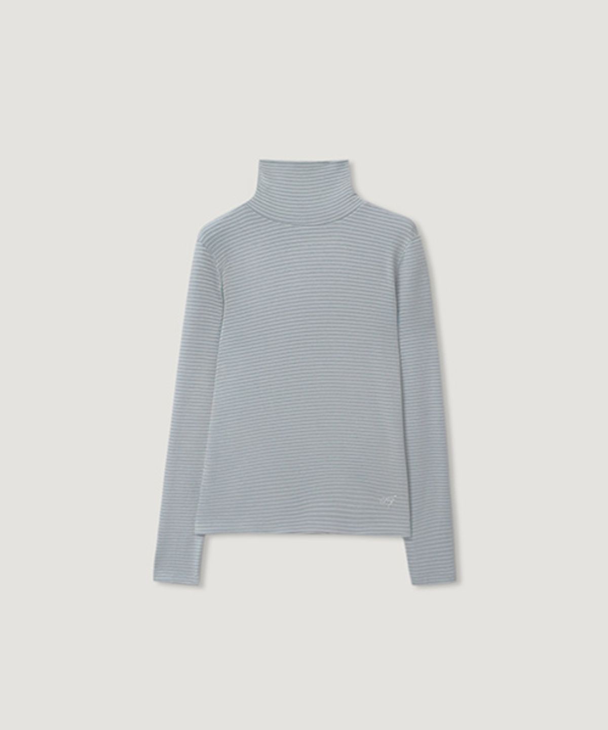 디애니(THE ANY) Molly Stripe Turtle Neck Top