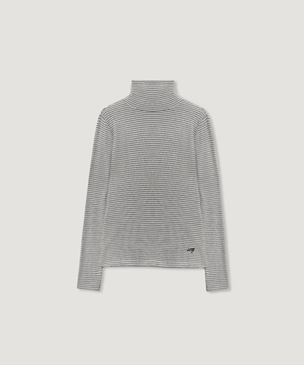 디애니(THE ANY) Molly Stripe Turtle Neck Top