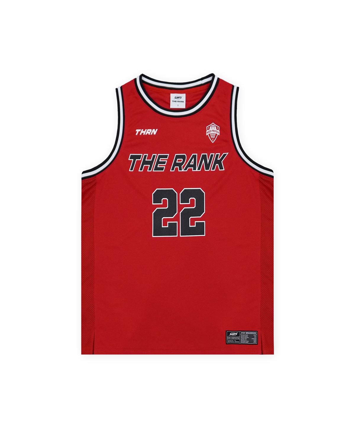 더랭크(THERANK) FORCEFIELD TIPOFF MESH JERSEY [RED]