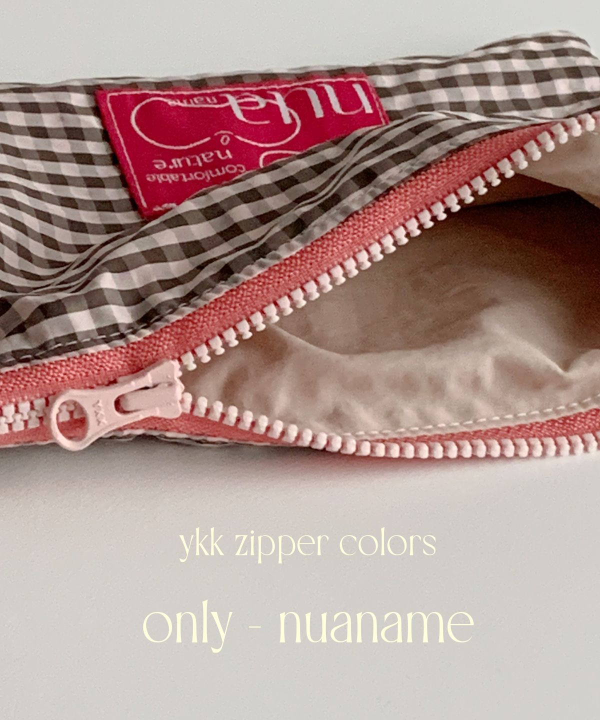 누아네임(NUANAME) 사각파우치 핑키 청크