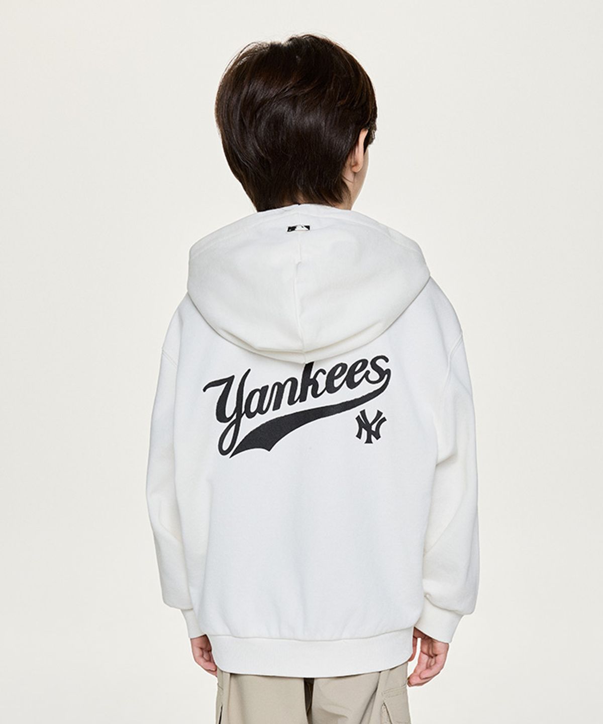 엠엘비 키즈(MLB KIDS) 베이직 클래식 쿠퍼스 후드티 NY (Ivory)