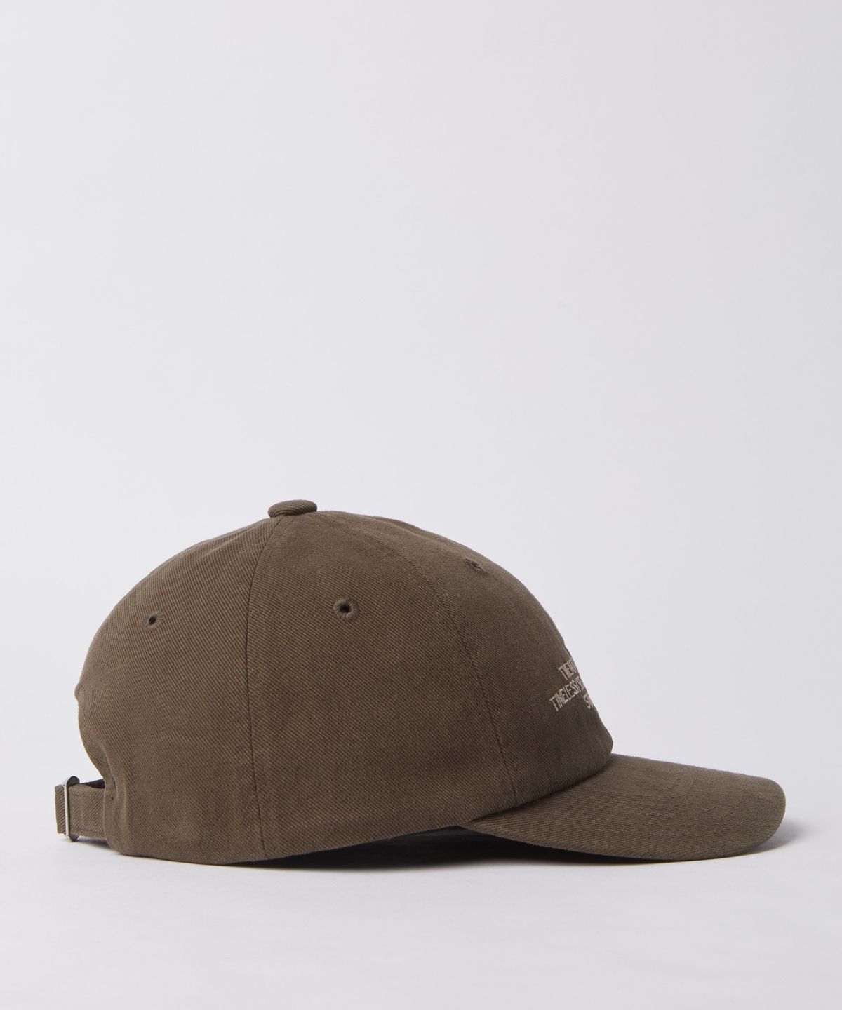 247시리즈(247SERIES) 워시드 자수 볼 캡 DARK BROWN