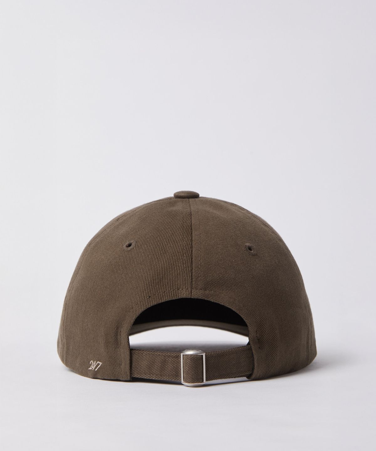 247시리즈(247SERIES) 워시드 자수 볼 캡 DARK BROWN