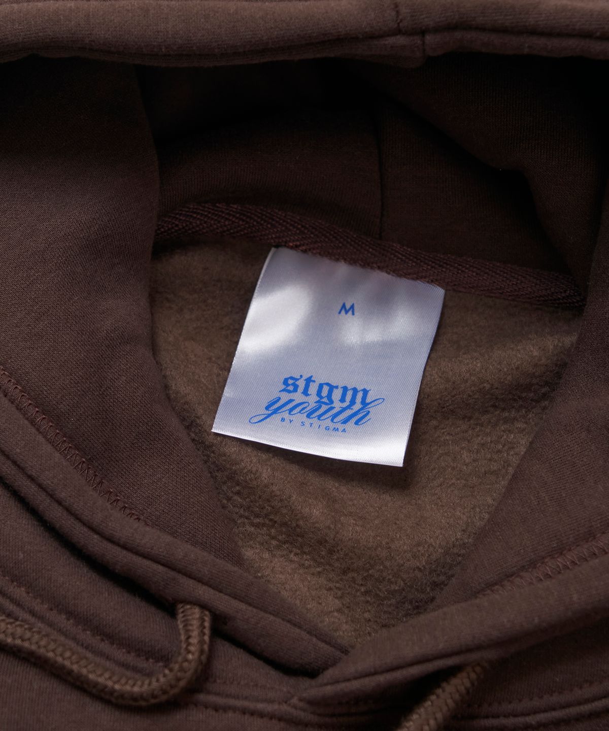스티그마(STIGMA) [STGM youth] FLAG CROP HOODIE BRN