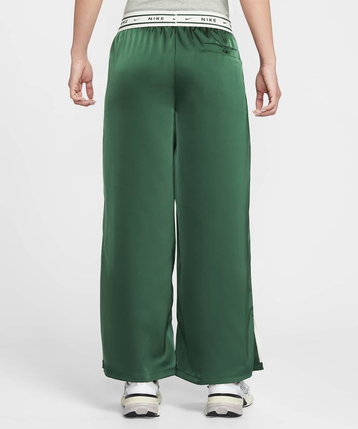 나이키(NIKE) 스포츠웨어 루즈 핏 미드라이즈 새틴 팬츠 W - 퍼:세일 / IH1327-323