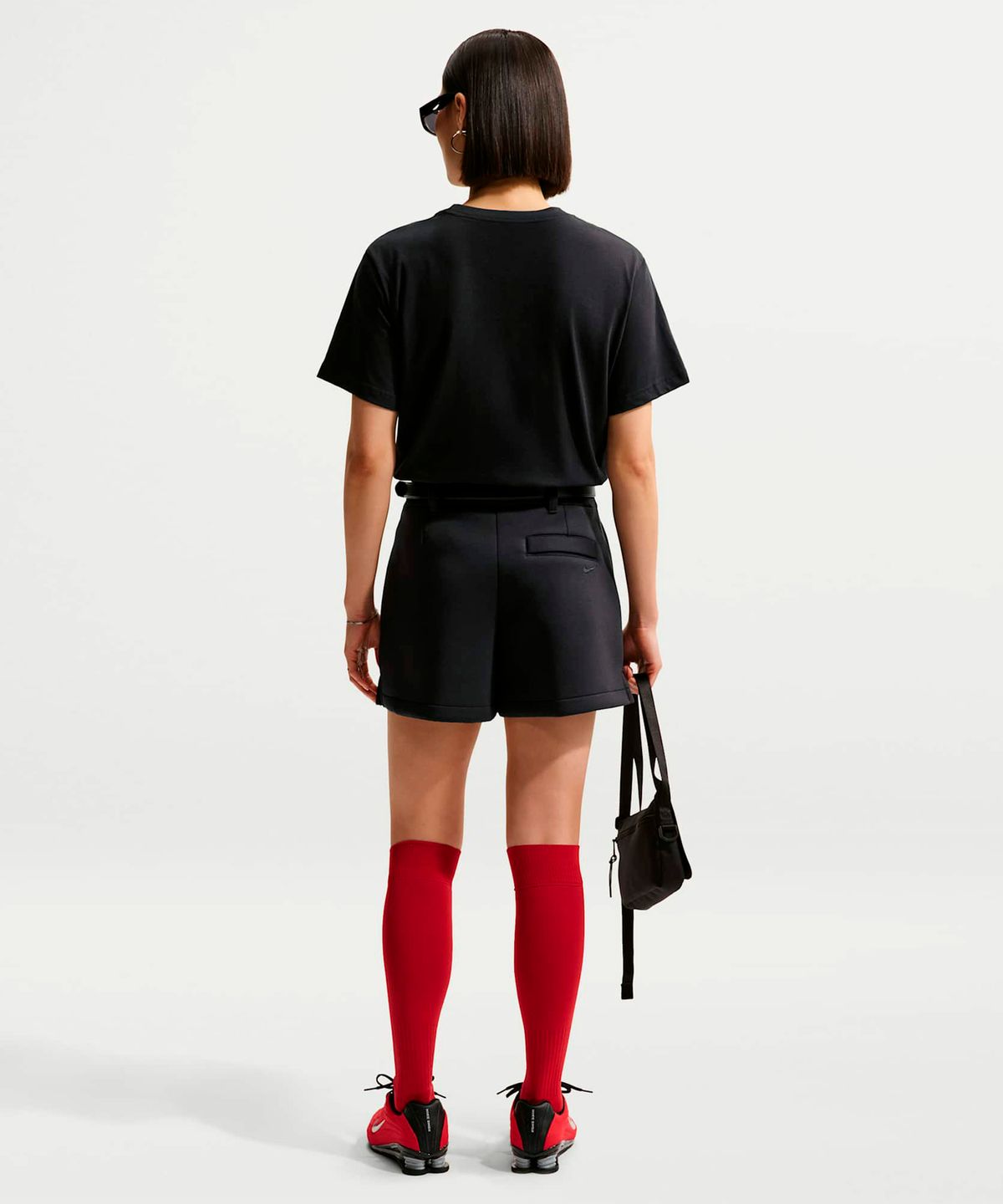 나이키(NIKE) 스포츠웨어 오버사이즈 반소매 티셔츠(플러스 사이즈) W - 블랙:화이트 / IH7602-010