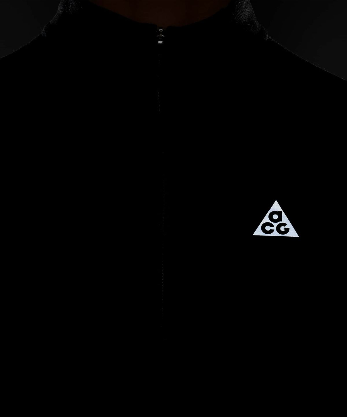 나이키(NIKE) ACG 드라이 핏 미드 레이어 쿼터집 트레일 러닝 탑 M - 블랙:서밋 화이트 / IO9670-010