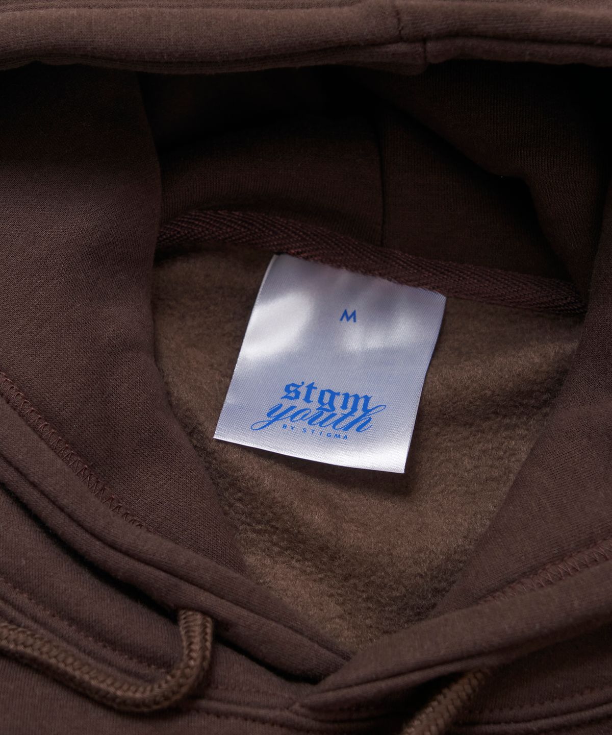 스티그마(STIGMA) [STGM youth] SY CROP HOODIE BRN