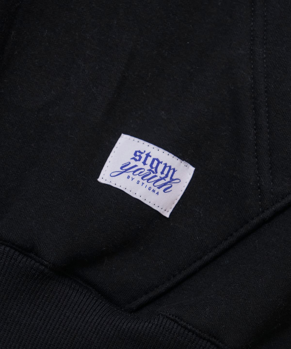 스티그마(STIGMA) [STGM youth] TIGER CROP HOODIE BLK