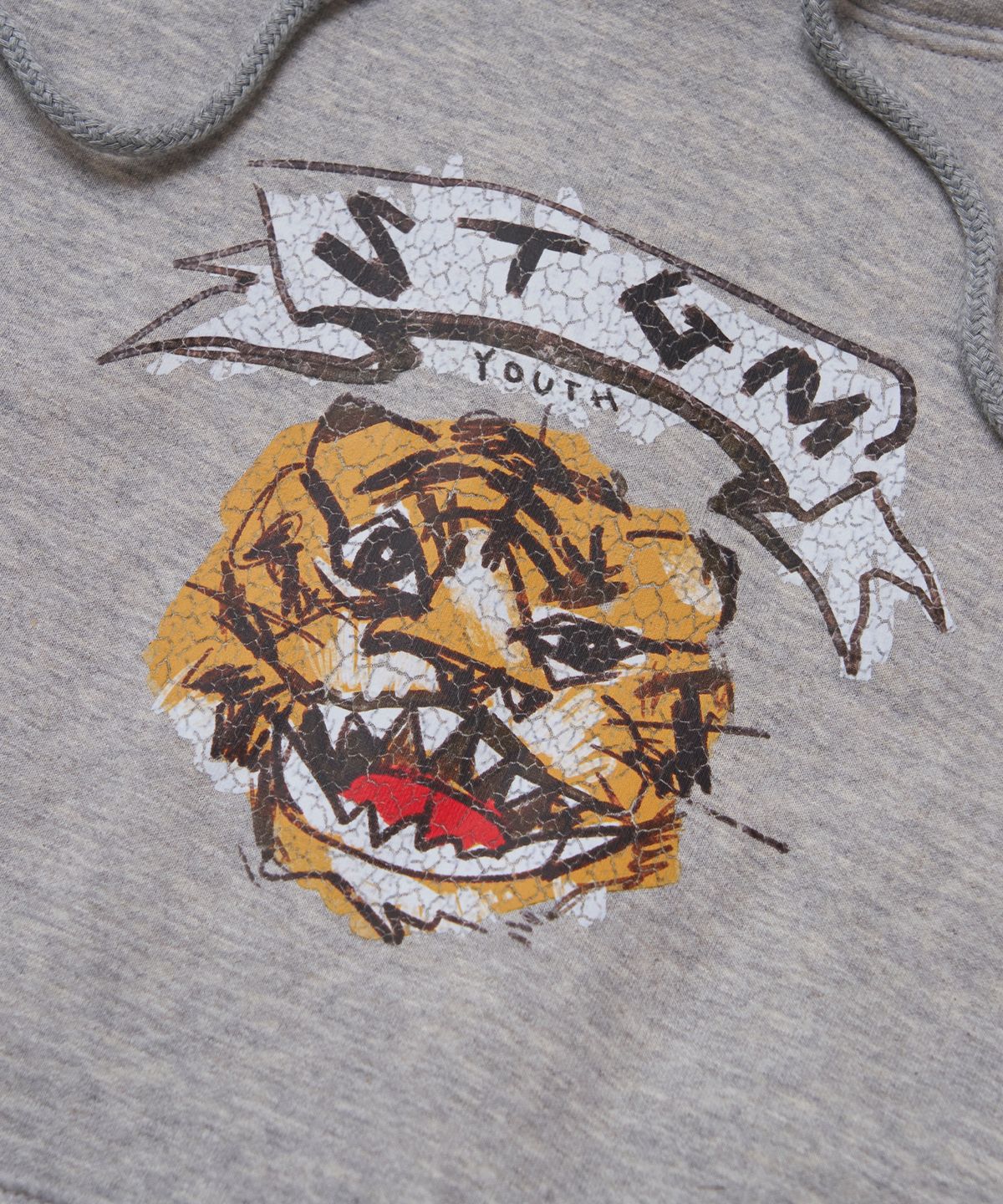 스티그마(STIGMA) [STGM youth] TIGER CROP HOODIE MLG