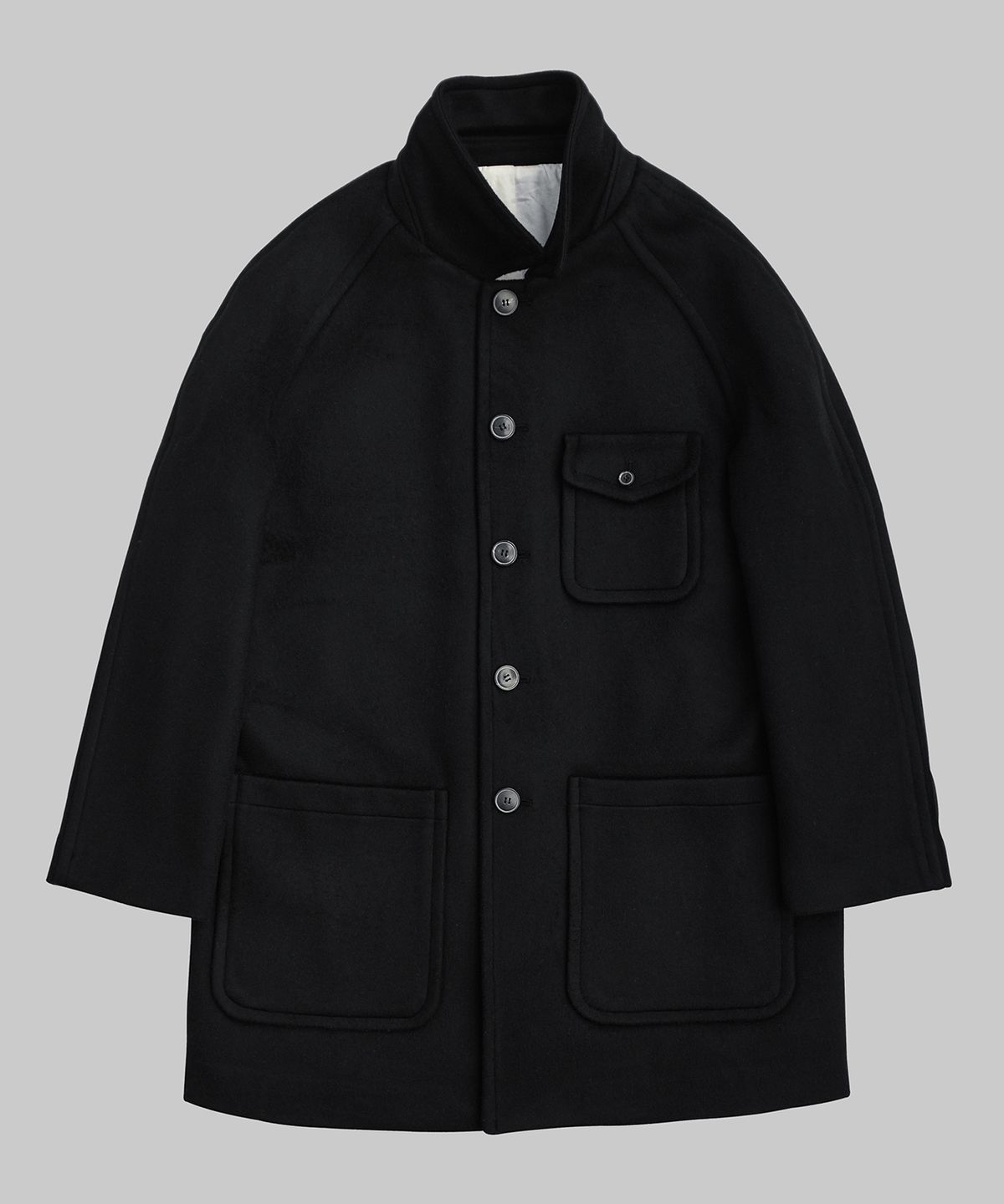 뗄라(TELA) Black Wool Half Coat