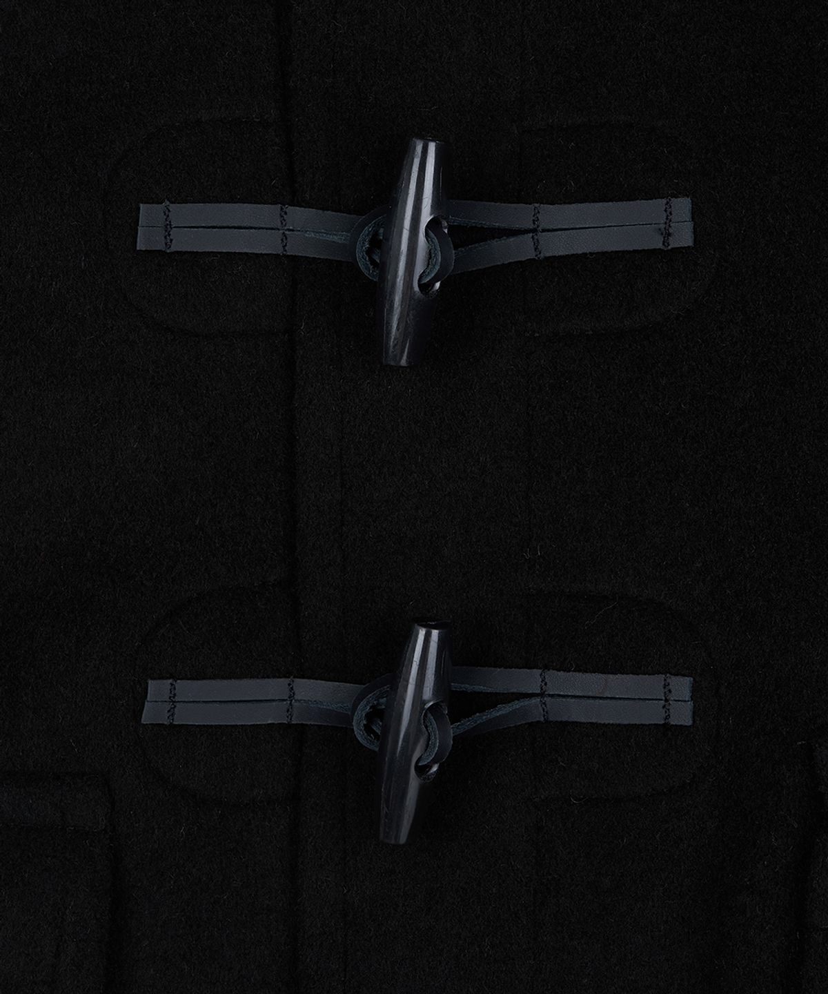 몽고메리(MONTGOMERY) CLASSIC FIT DUFFLE COAT FOR KIDS - BLACK