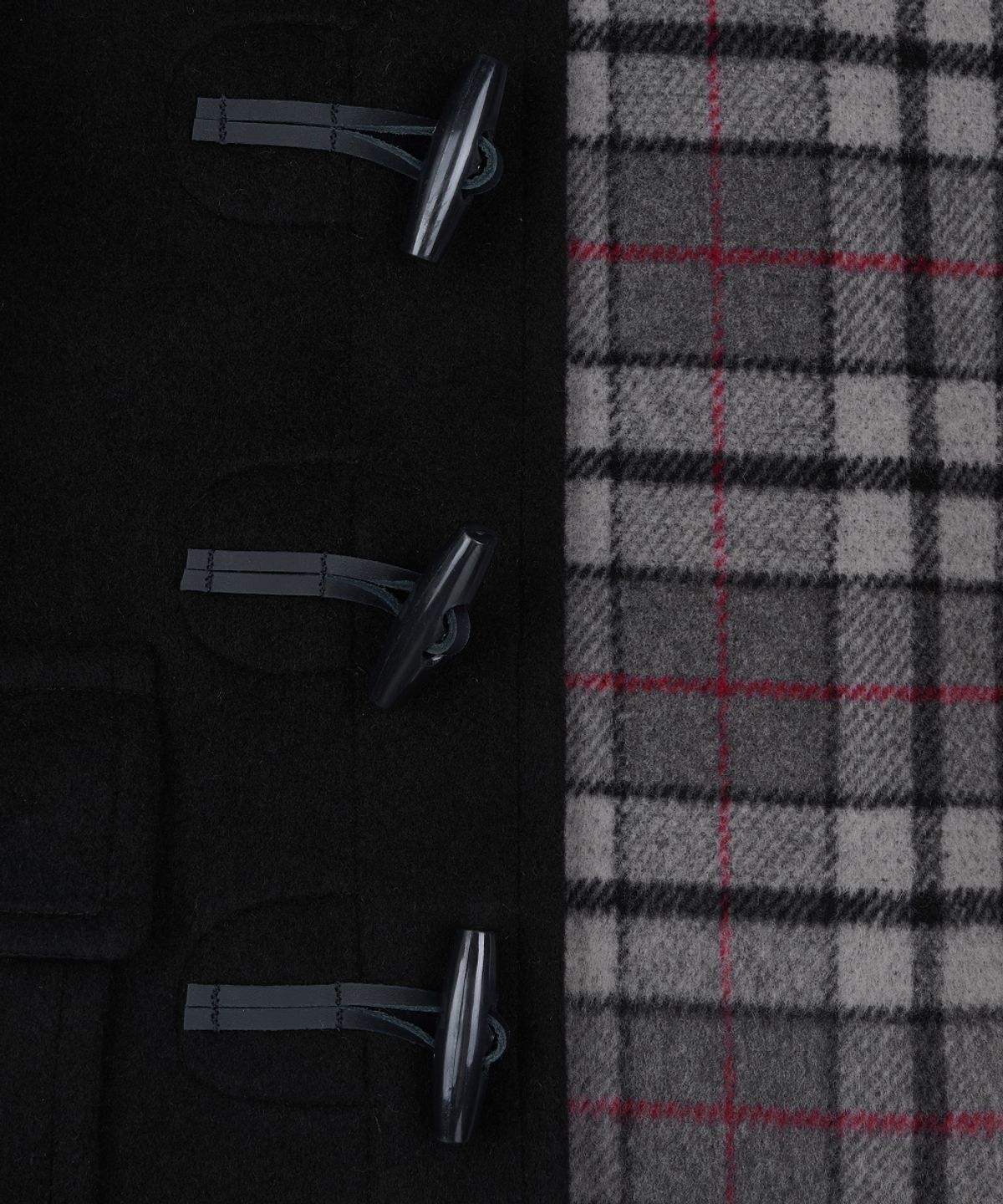 몽고메리(MONTGOMERY) CLASSIC FIT DUFFLE COAT FOR KIDS - BLACK