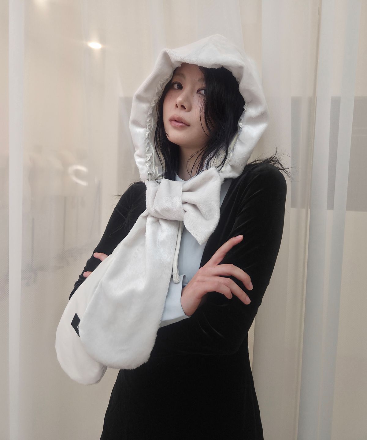 블랙비스트(VLACK VEAST) 리버서블 바라클라바 _ 화이트펄 _ AC4502