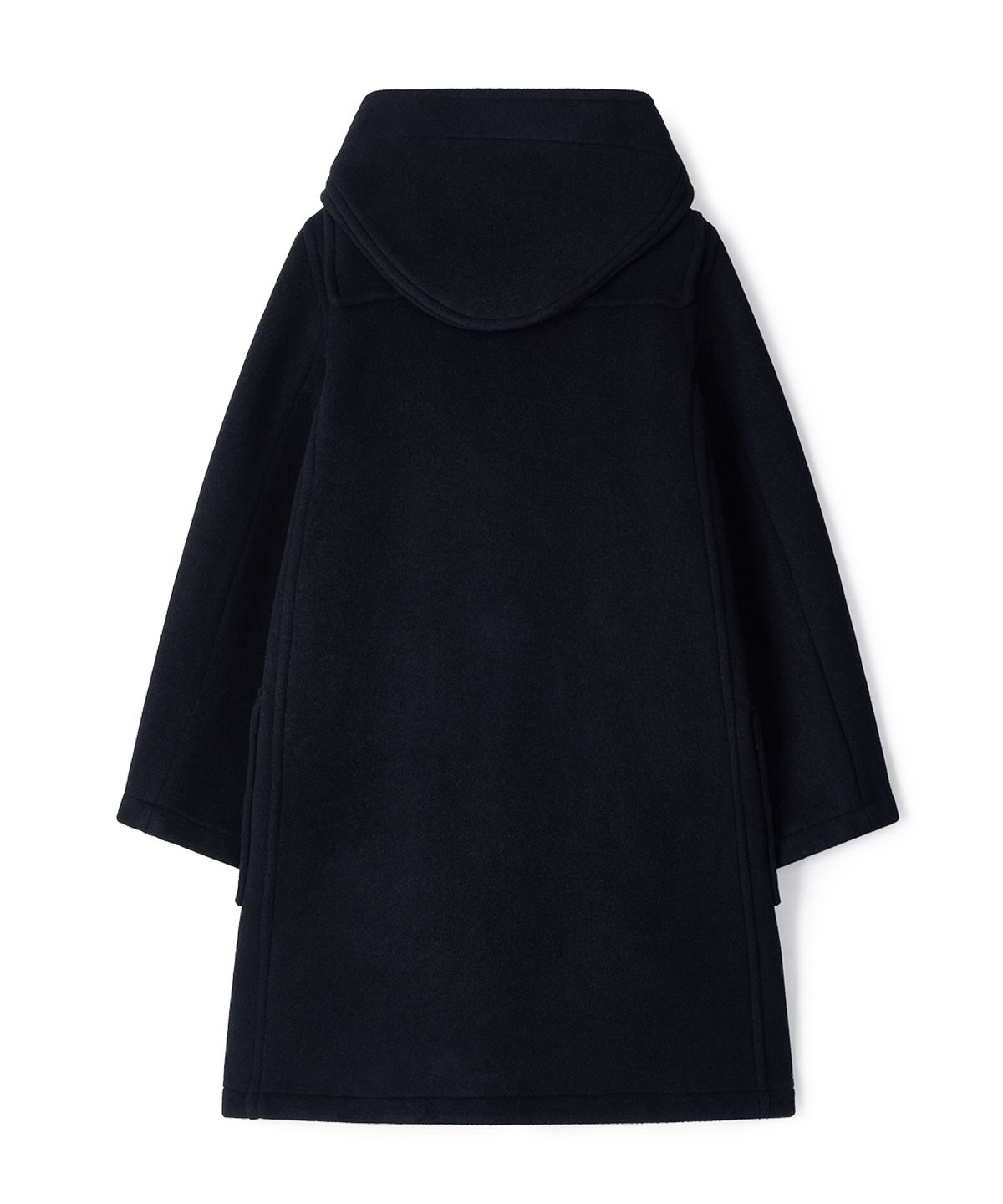 몽고메리(MONTGOMERY) WOMENS CLASSIC FIT DUFFLE COAT WITH WOODEN - NAVY