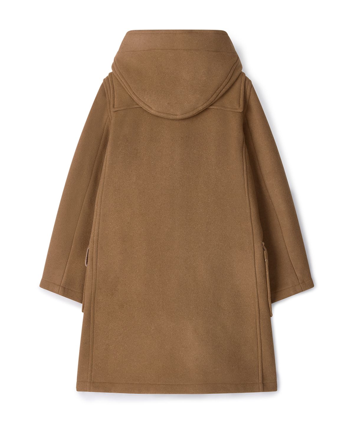 몽고메리(MONTGOMERY) WOMENS CLASSIC FIT DUFFLE COAT WITH WOODEN - CAMEL