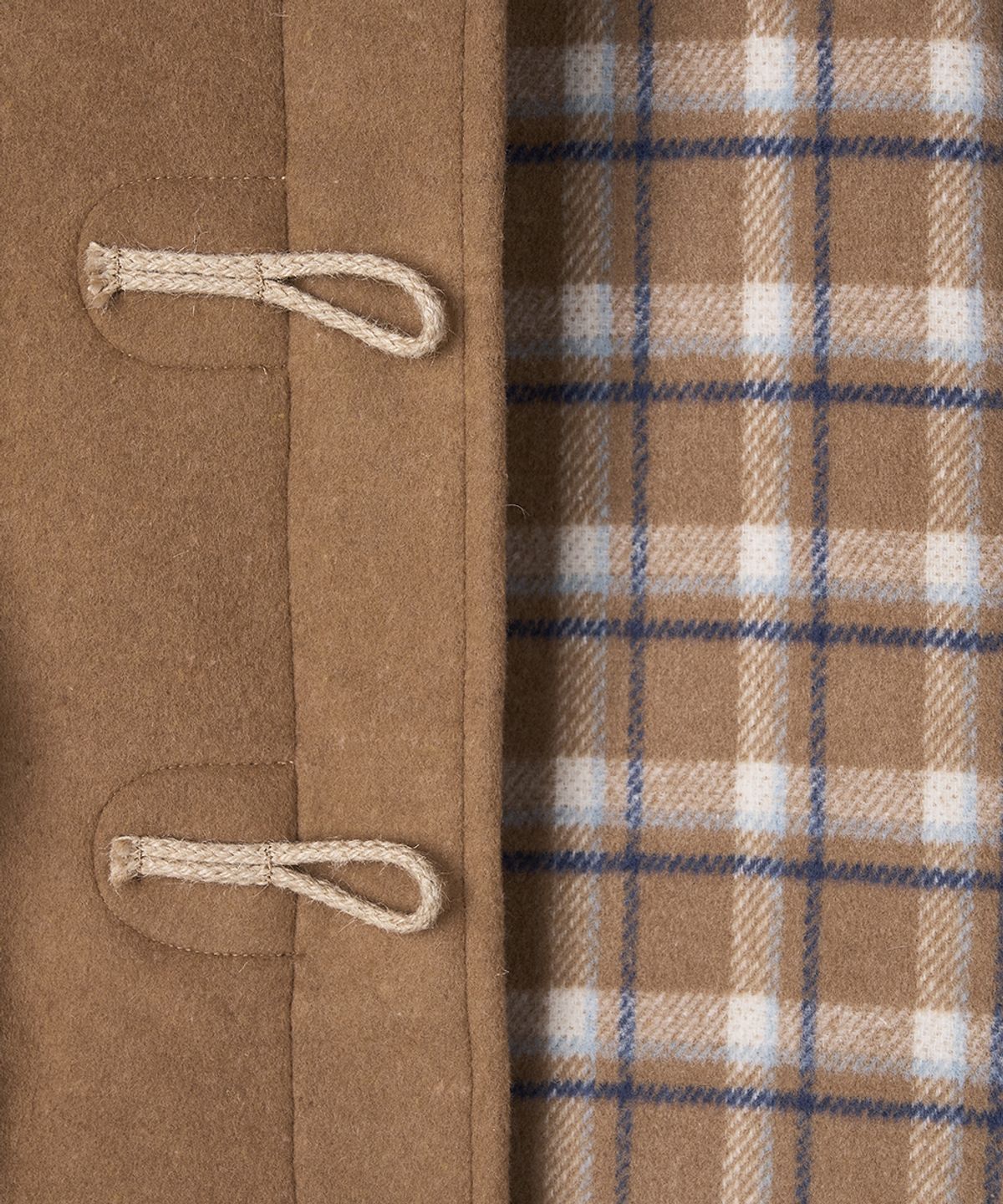 몽고메리(MONTGOMERY) WOMENS CLASSIC FIT DUFFLE COAT WITH WOODEN - CAMEL
