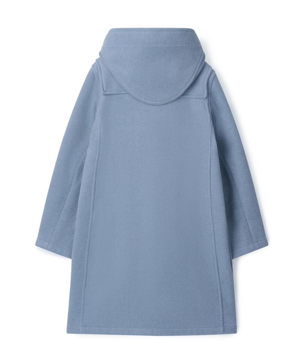 몽고메리(MONTGOMERY) WOMENS CLASSIC FIT DUFFLE COAT WITH HORN - BABY BLUE