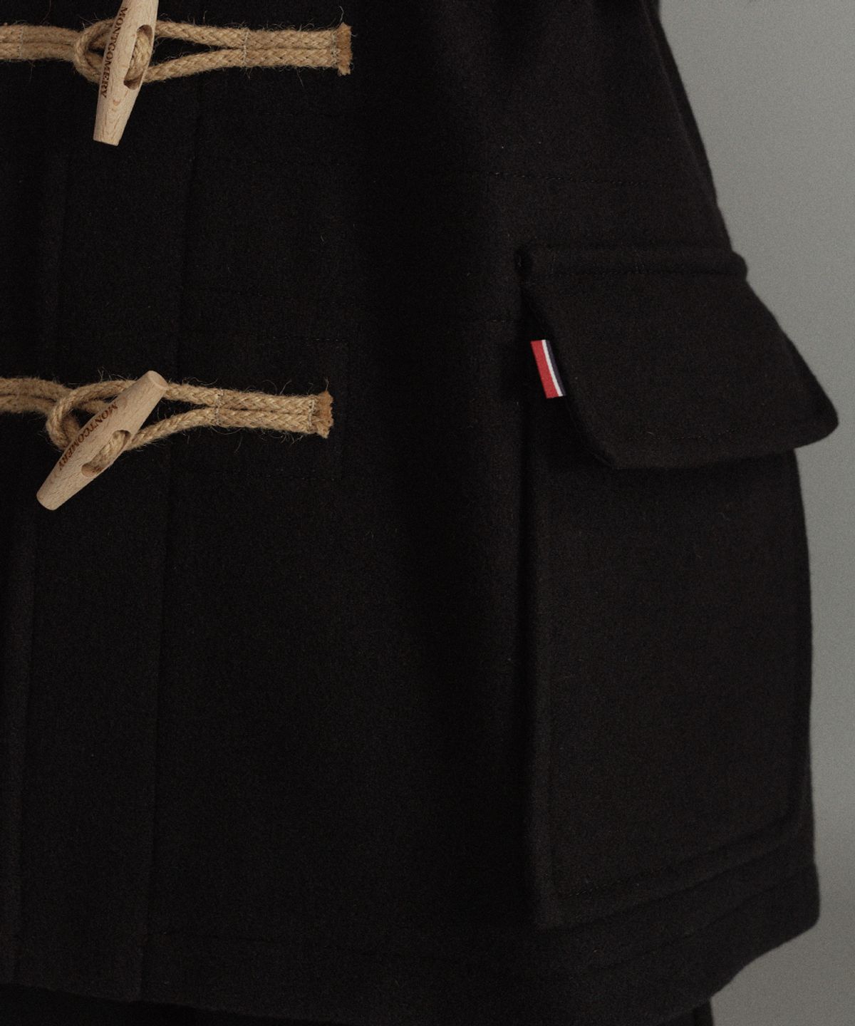 몽고메리(MONTGOMERY) MELTON UTILITY DUFFLE COAT - NAVY
