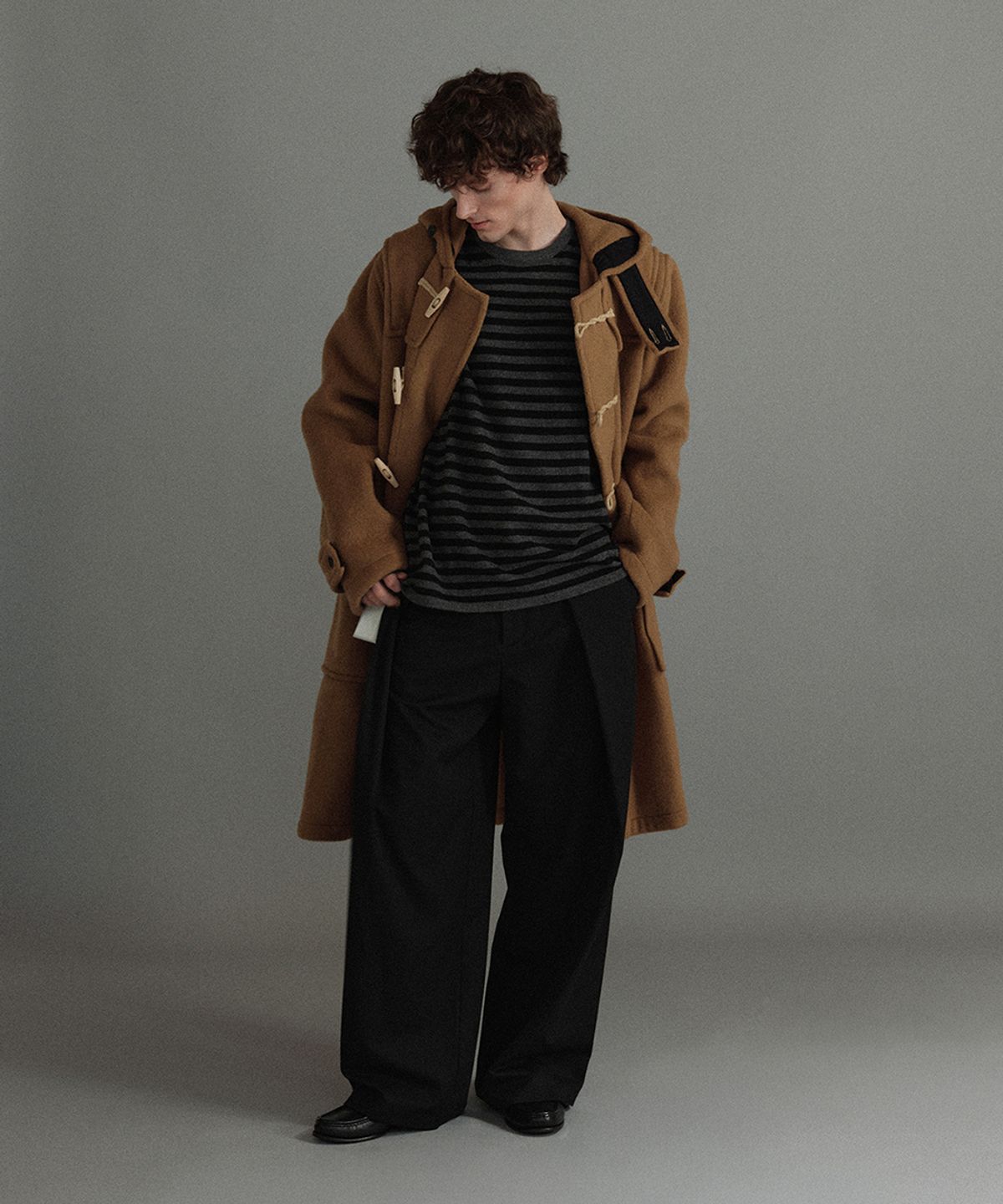 몽고메리(MONTGOMERY) LONG ORIGINAL DUFFLE COAT WITH WOODEN - CAMEL