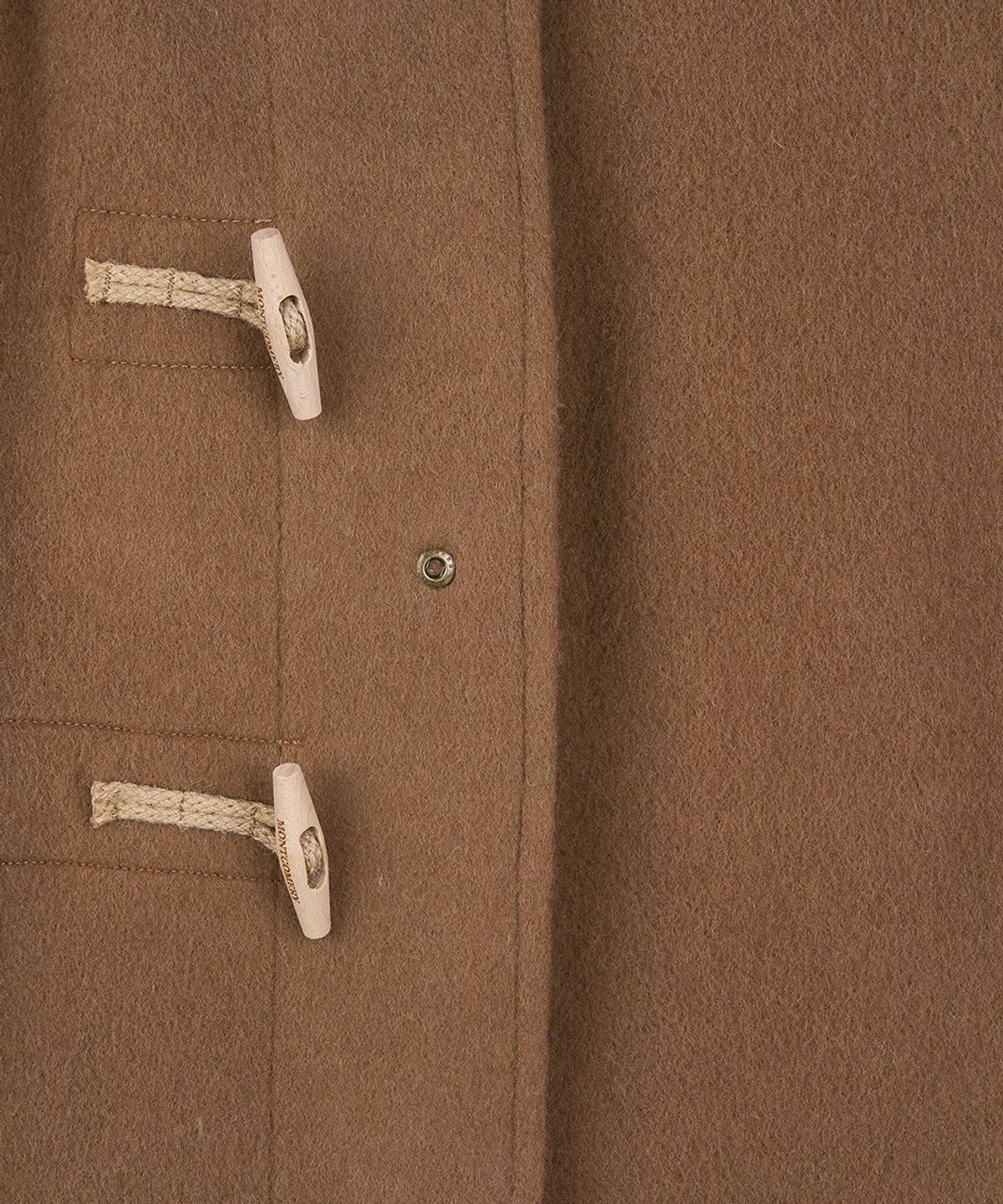몽고메리(MONTGOMERY) LONG ORIGINAL DUFFLE COAT WITH WOODEN - CAMEL