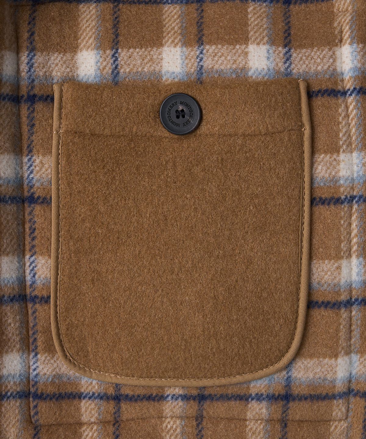 몽고메리(MONTGOMERY) CUSTOM FIT DUFFLE COAT WITH HORN - CAMEL