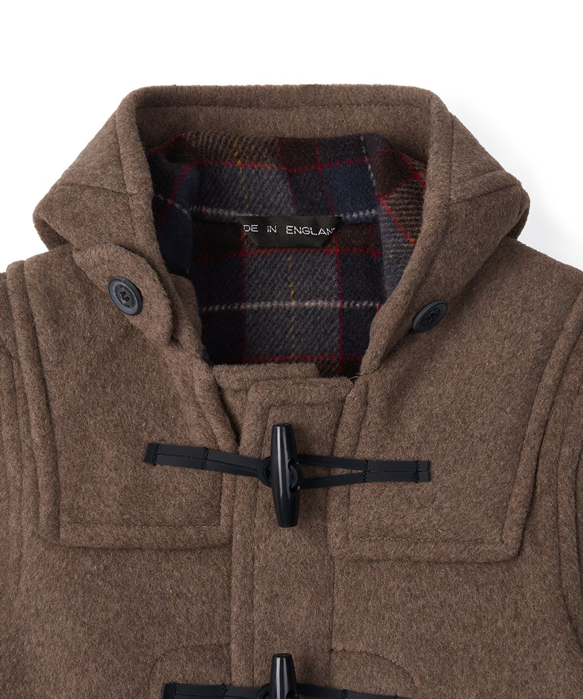 몽고메리(MONTGOMERY) CLASSIC FIT DUFFLE COAT FOR KIDS - MUSHROOM