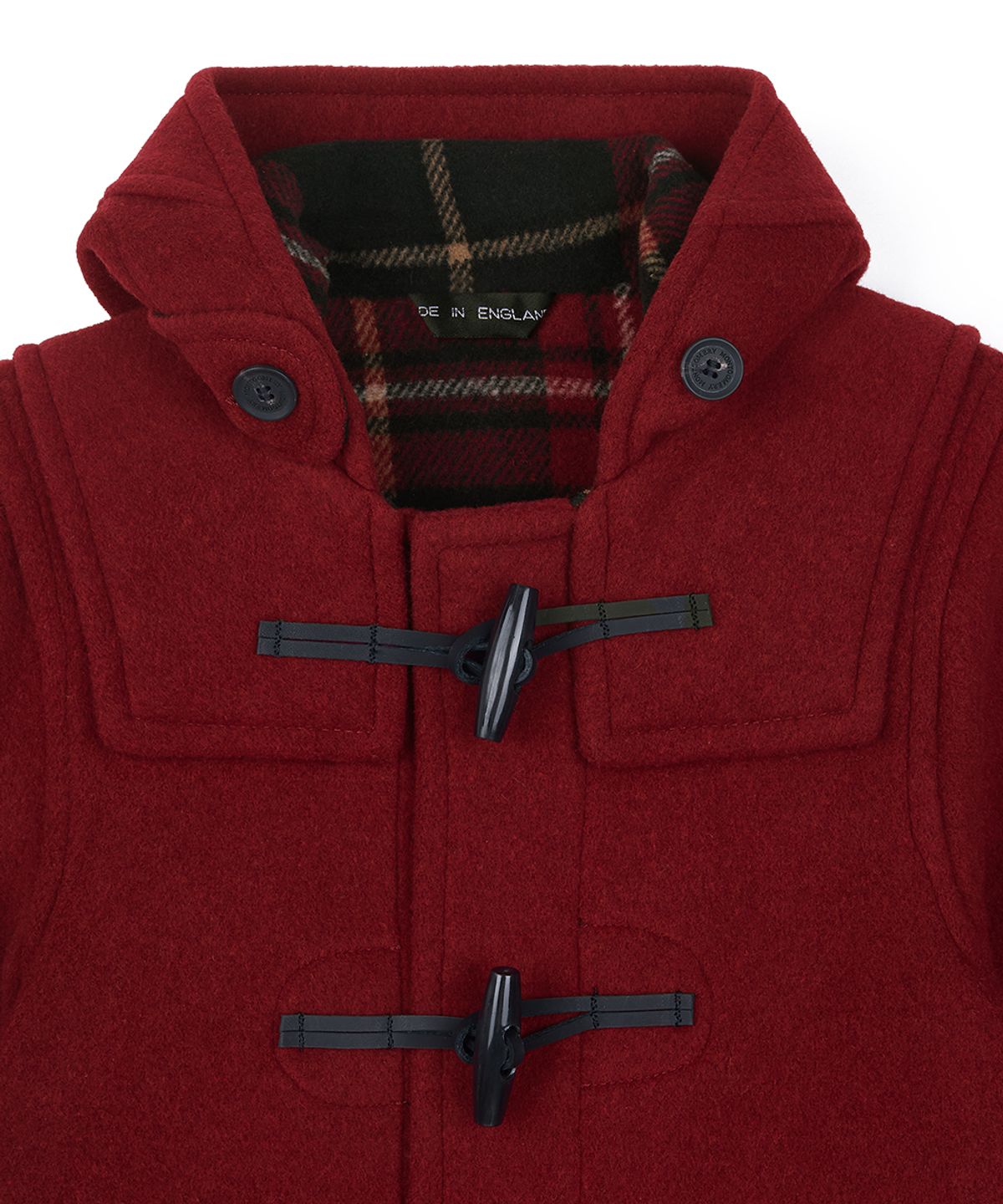 몽고메리(MONTGOMERY) CLASSIC FIT DUFFLE COAT FOR KIDS - BURGUNDY
