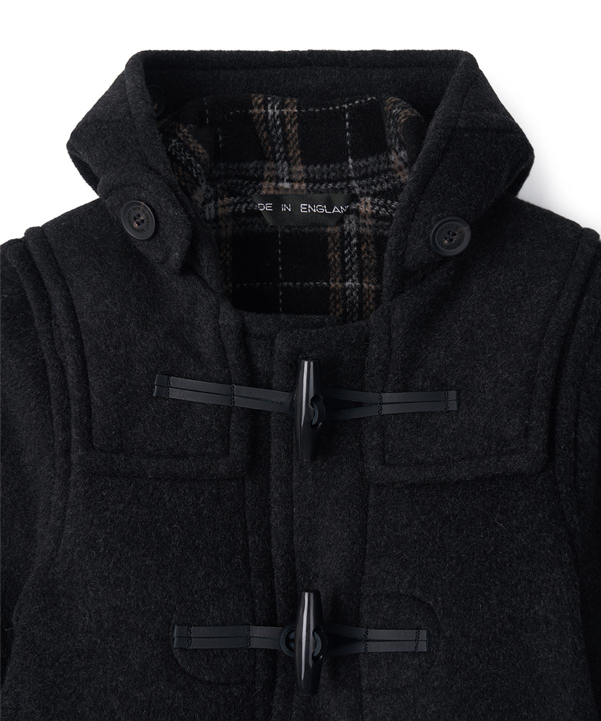 몽고메리(MONTGOMERY) CLASSIC FIT DUFFLE COAT FOR KIDS - CHARCOAL