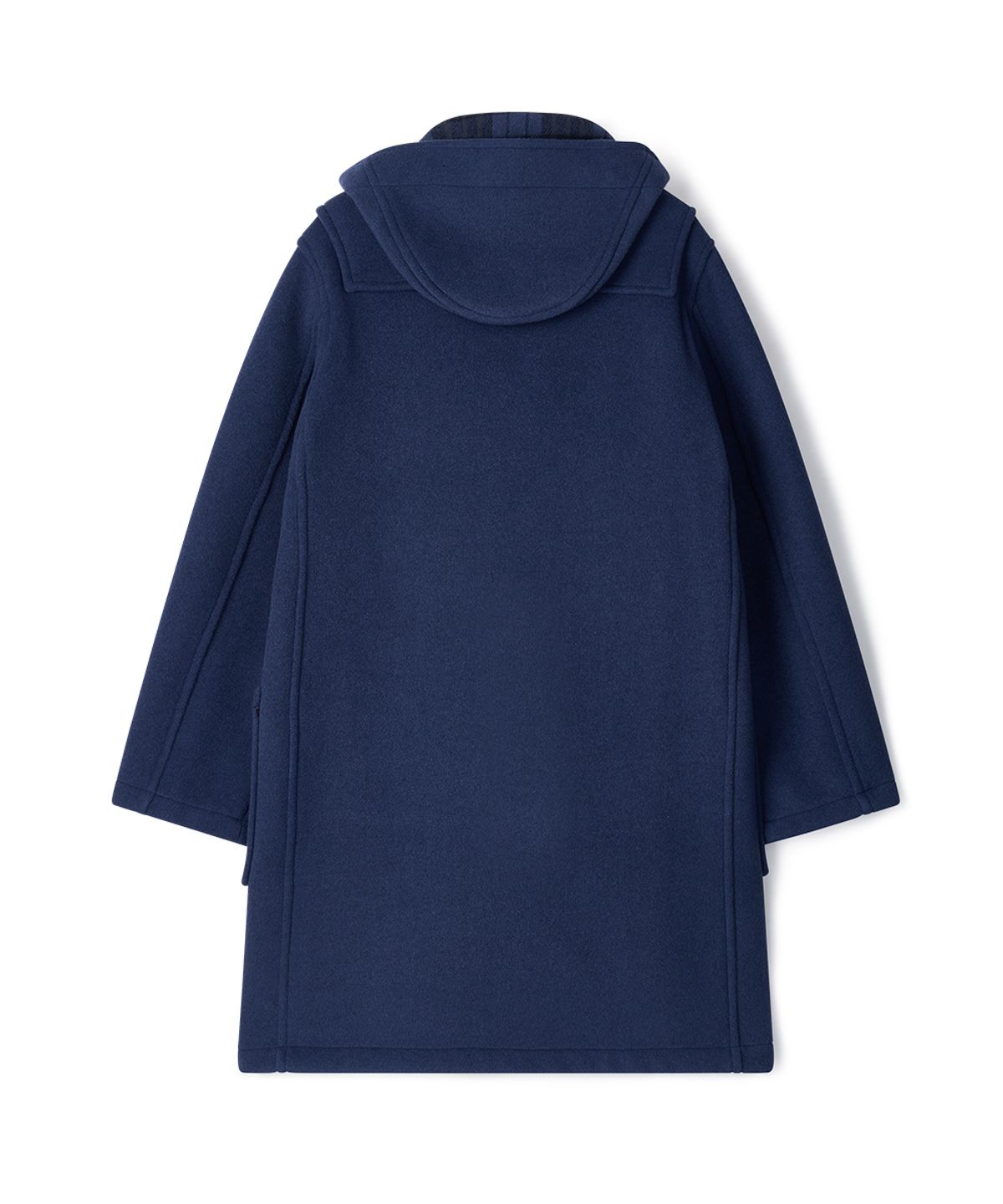 몽고메리(MONTGOMERY) CLASSIC FIT DUFFLE COAT WITH WOODEN - ROYAL BLUE