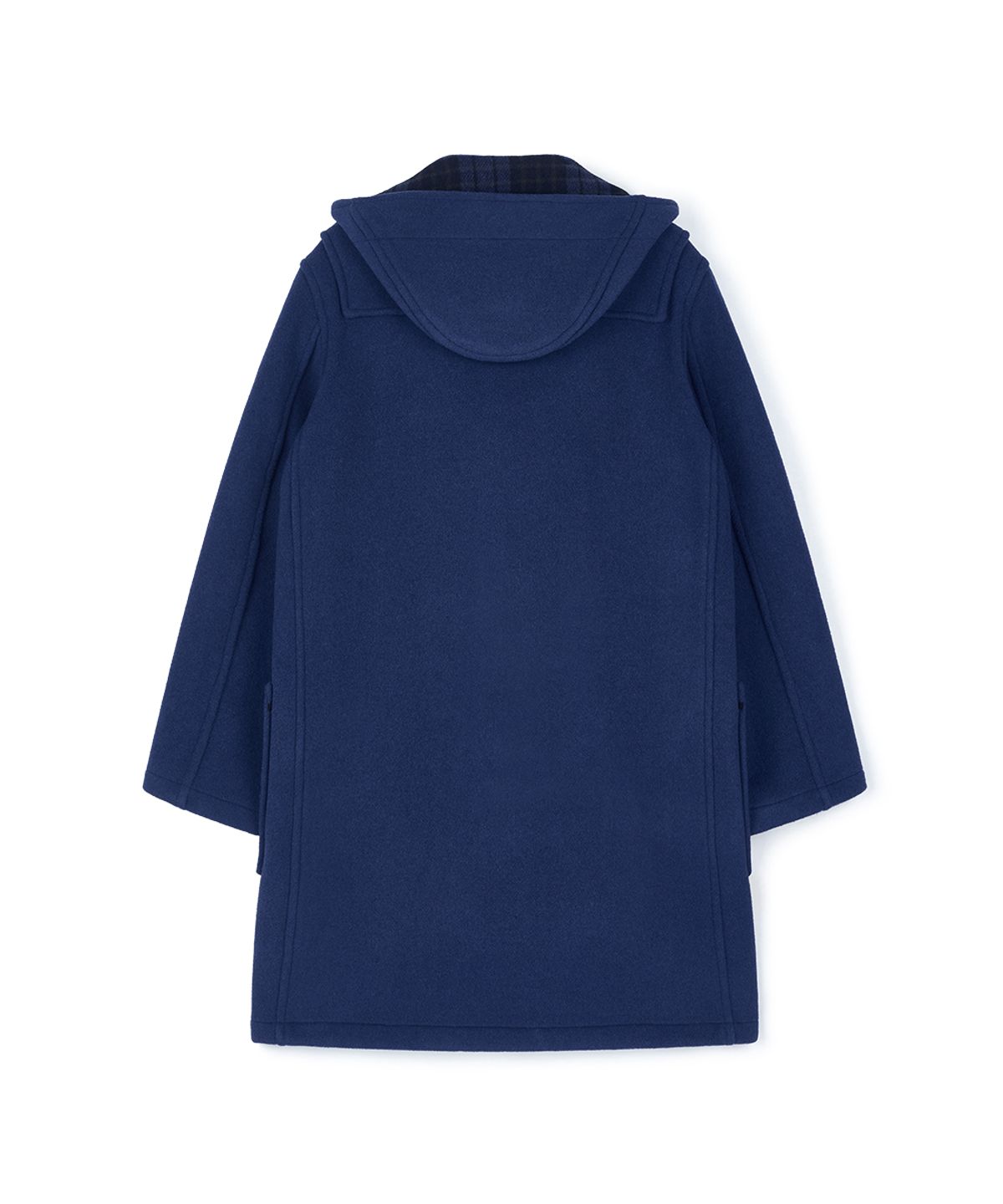몽고메리(MONTGOMERY) CLASSIC FIT DUFFLE COAT WITH HORN - ROYAL BLUE