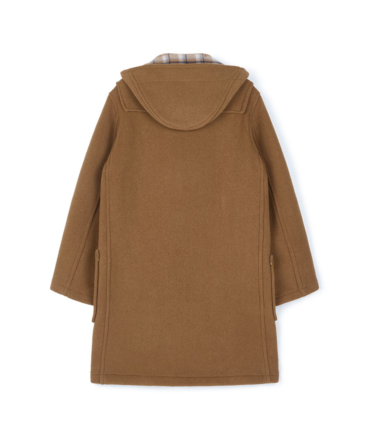 몽고메리(MONTGOMERY) CLASSIC FIT DUFFLE COAT WITH HORN - CAMEL