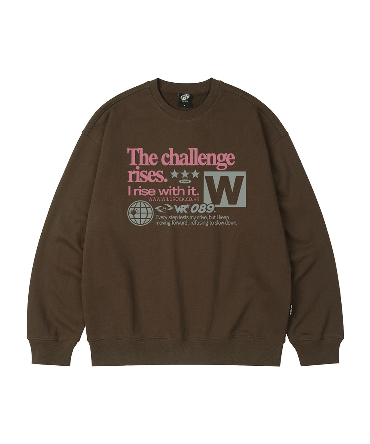 와일드락(WILDROCK) (기모추가) Challenge 오버핏 맨투맨_9 COL