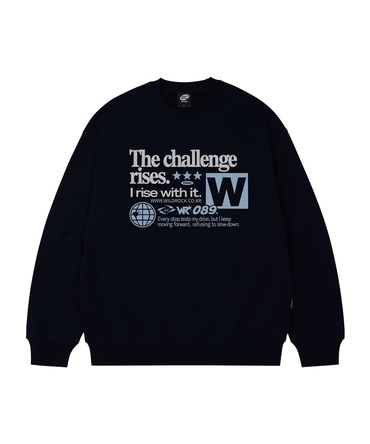 와일드락(WILDROCK) (기모추가) Challenge 오버핏 맨투맨_9 COL