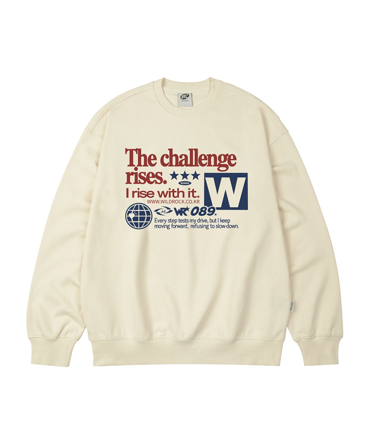와일드락(WILDROCK) (기모추가) Challenge 오버핏 맨투맨_9 COL