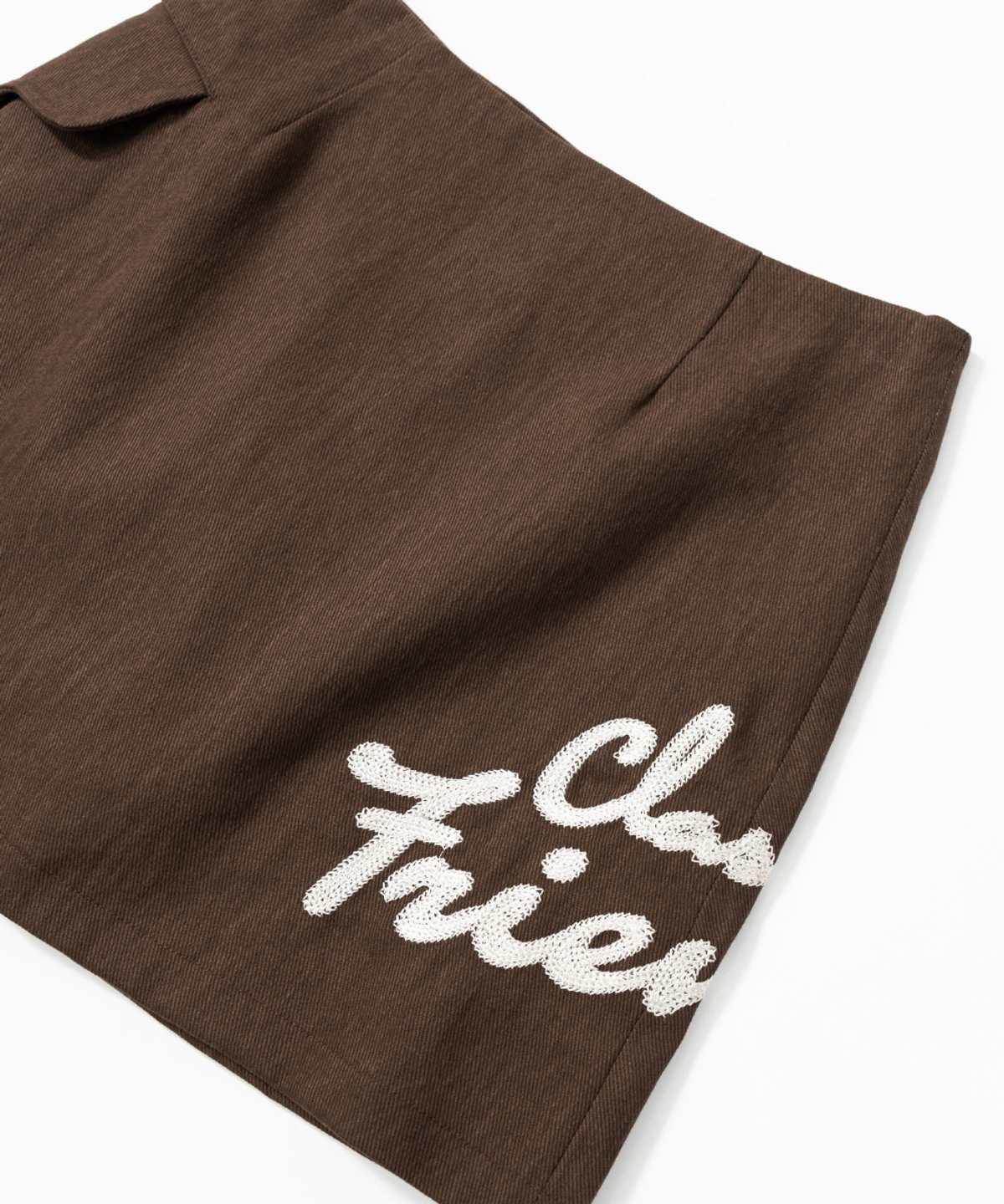 클래씨클럽(CLASSY CLUB) 스파니엘 브라우니 스커트 (Brown)