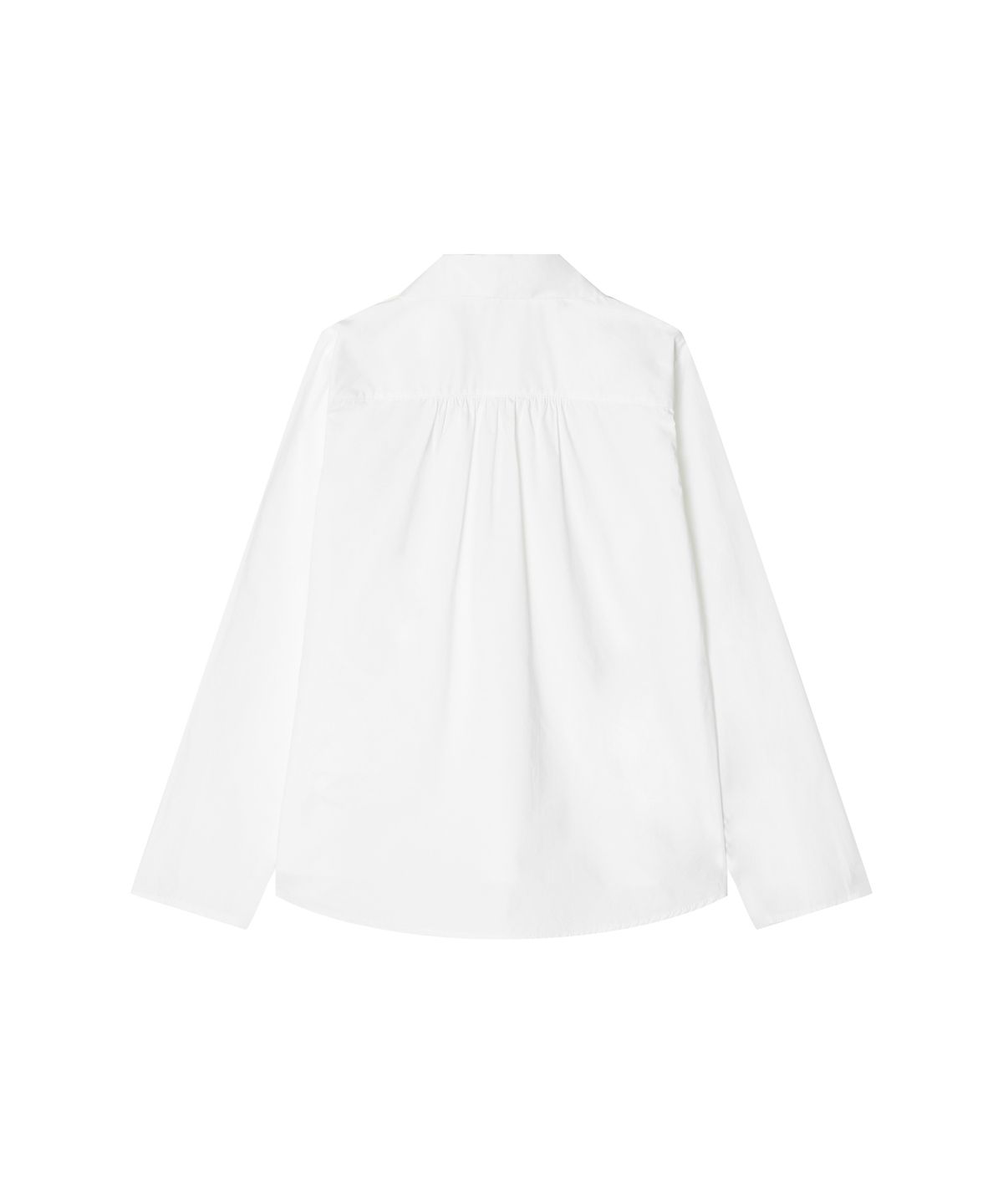 벨르(VELLE) Tie Strap V-Neck Shirt_White