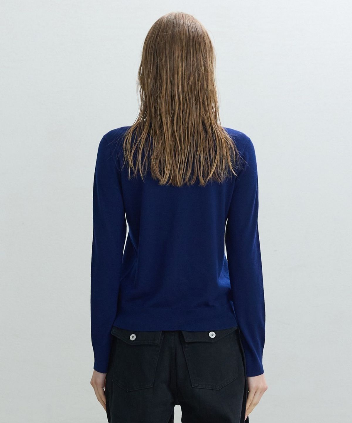 디에토(DEETO) Basic Thin Turtleneck [NAVY]