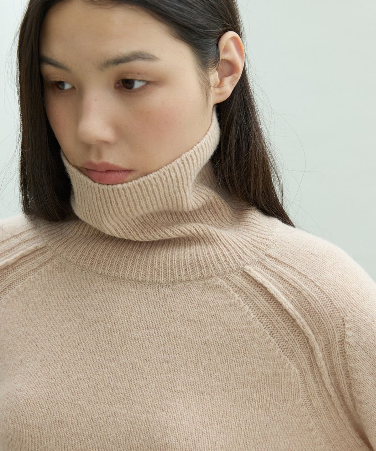 디에토(DEETO) Wool 100 Turtleneck [BEIGE]