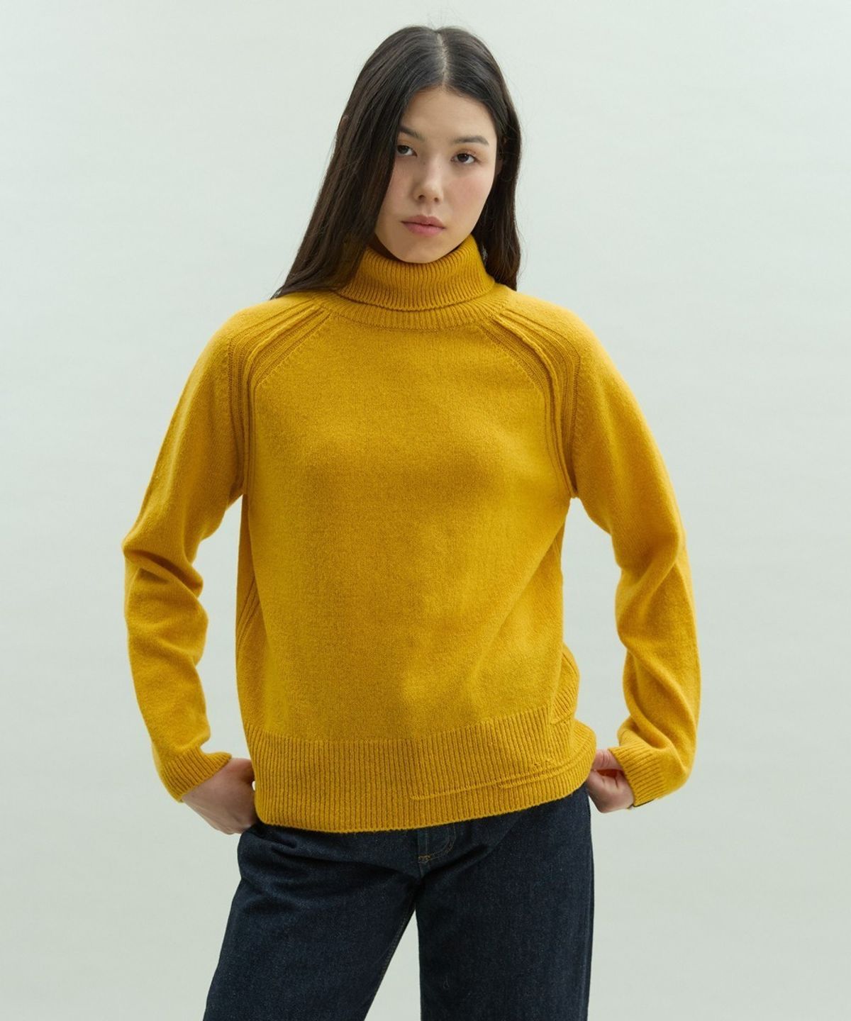 디에토(DEETO) Wool 100 Turtleneck [YELLOW]