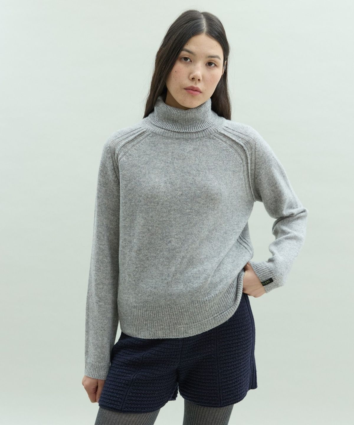디에토(DEETO) Wholegarment Round Pullover [GREY]
