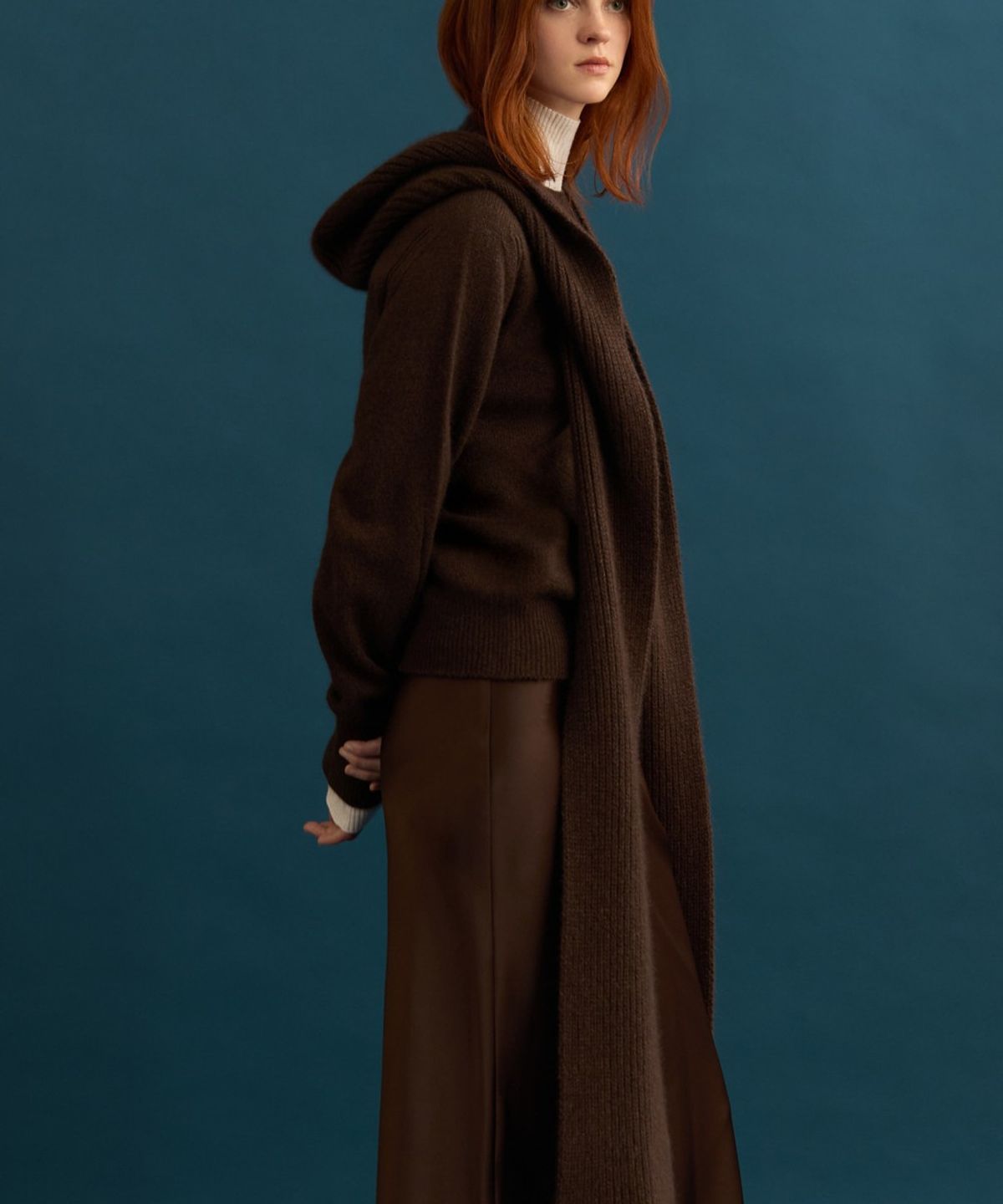 디에토(DEETO) Hooded Muffler [BROWN]