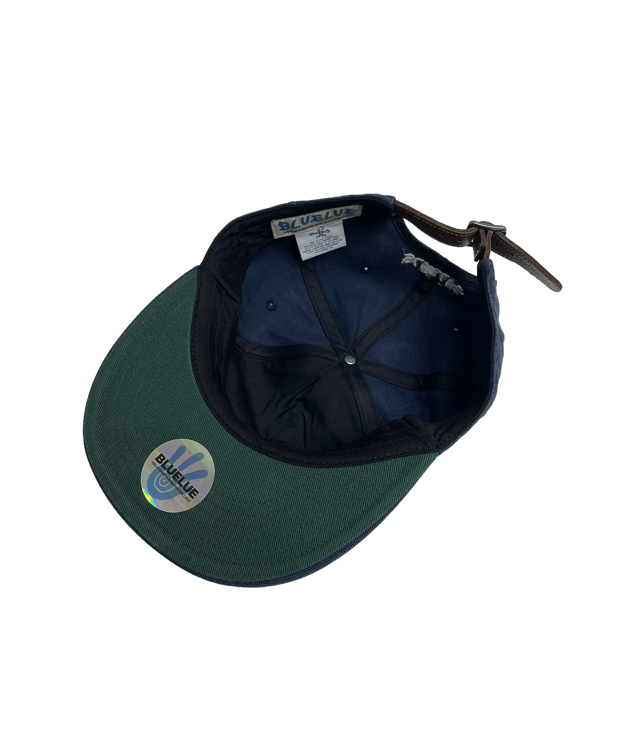 블룰루(BLUELUE) B LOGO APPLIQUE 5 PANEL CAP (navy)