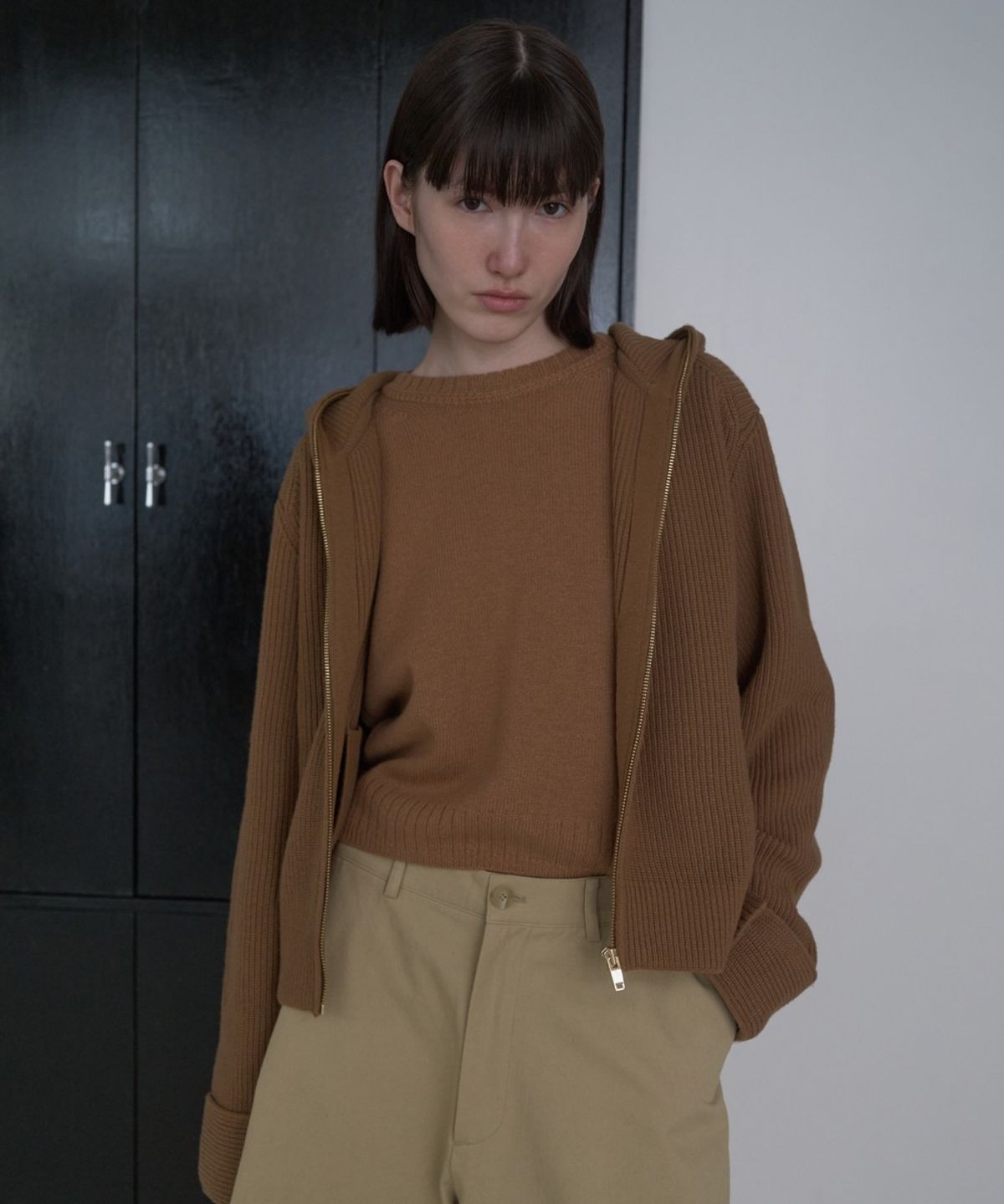 디에토(DEETO) Zip-Up Hoodie [CAMEL]