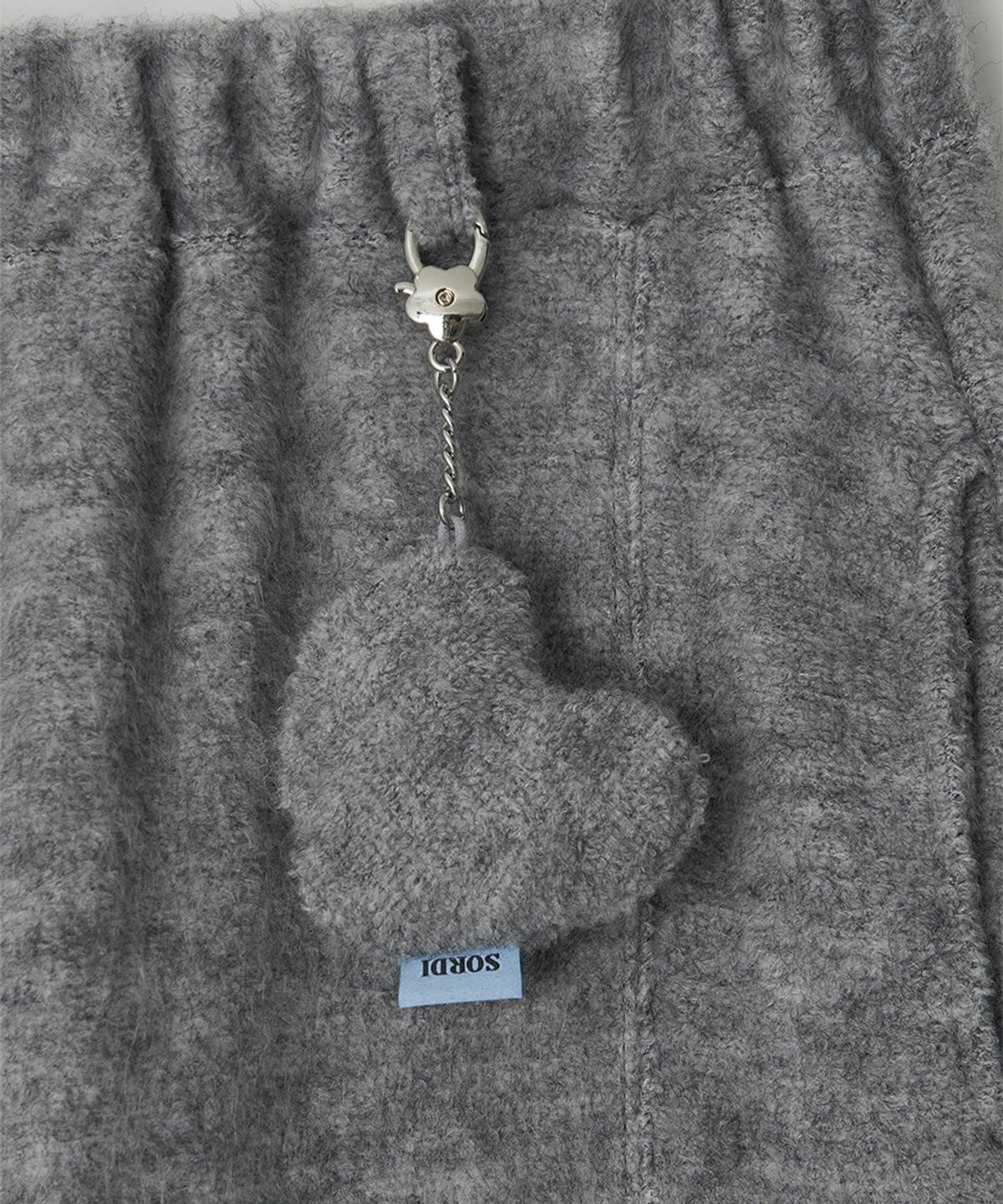 소르디(SORDI) Heart Keyring_grey