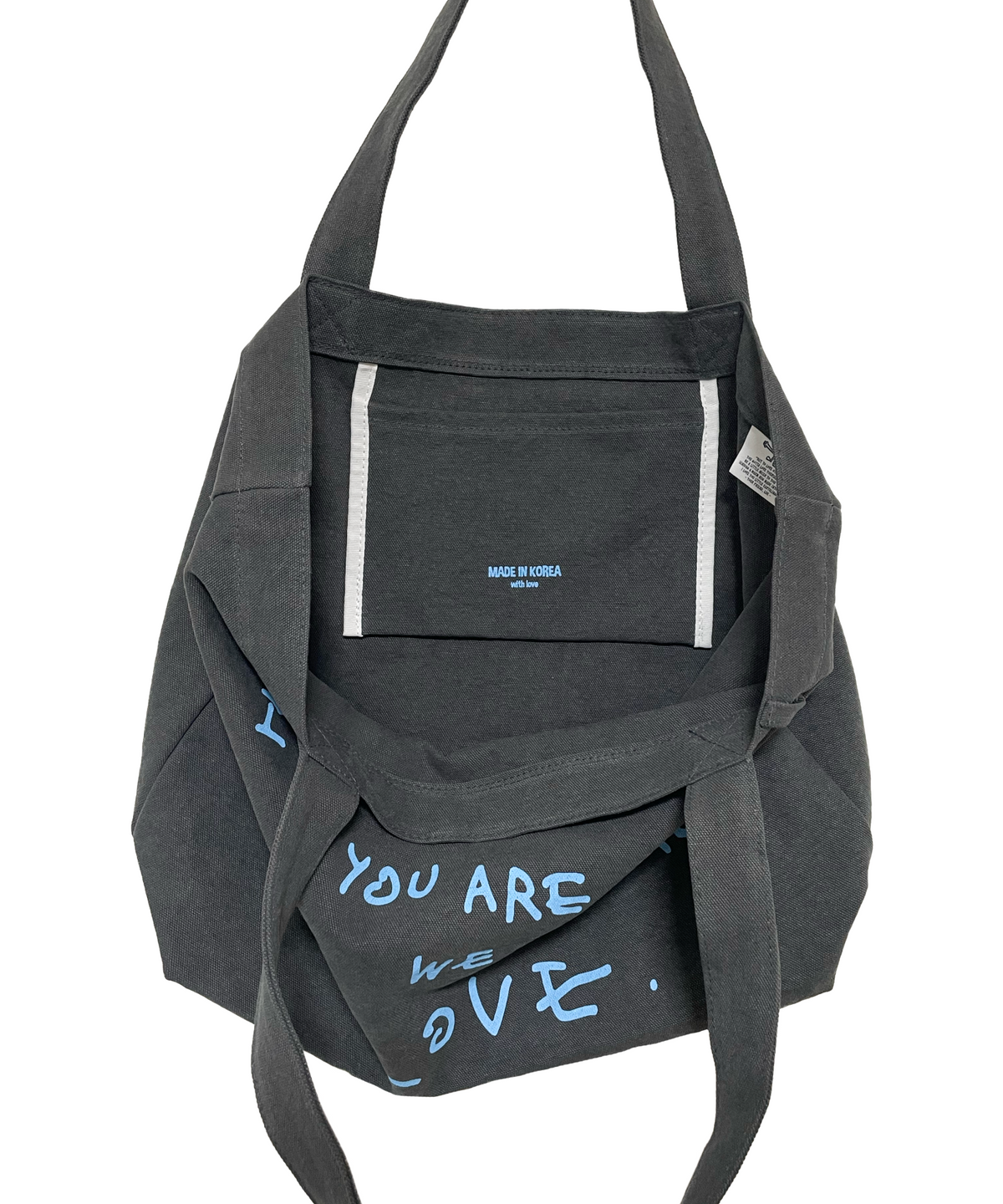 블룰루(BLUELUE) LOVE big tote bag (lemon yellow)