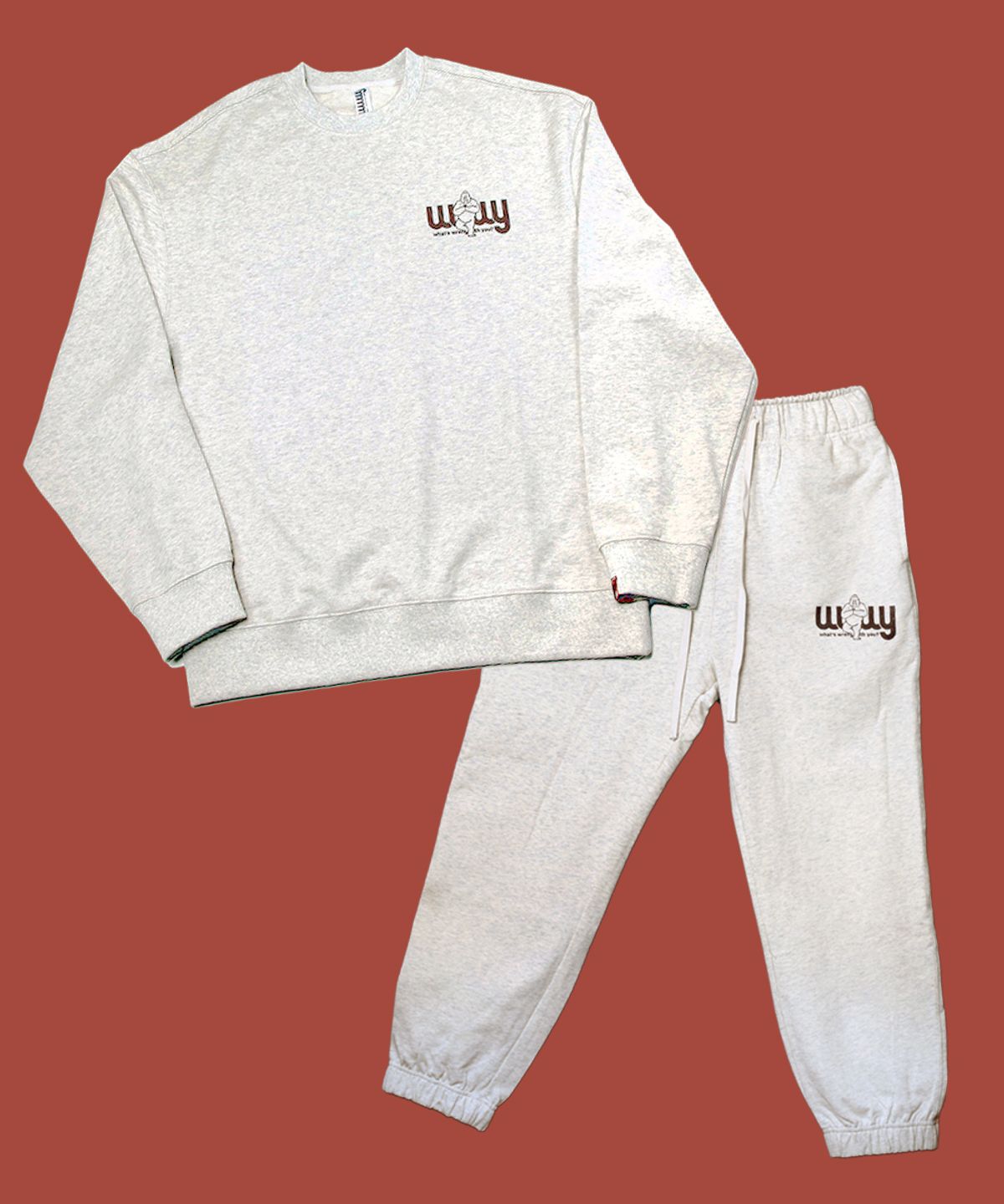 따따따와(WWWY) [WWWY] 고릴라마스떼 스웻 팬츠 (오트그레이)