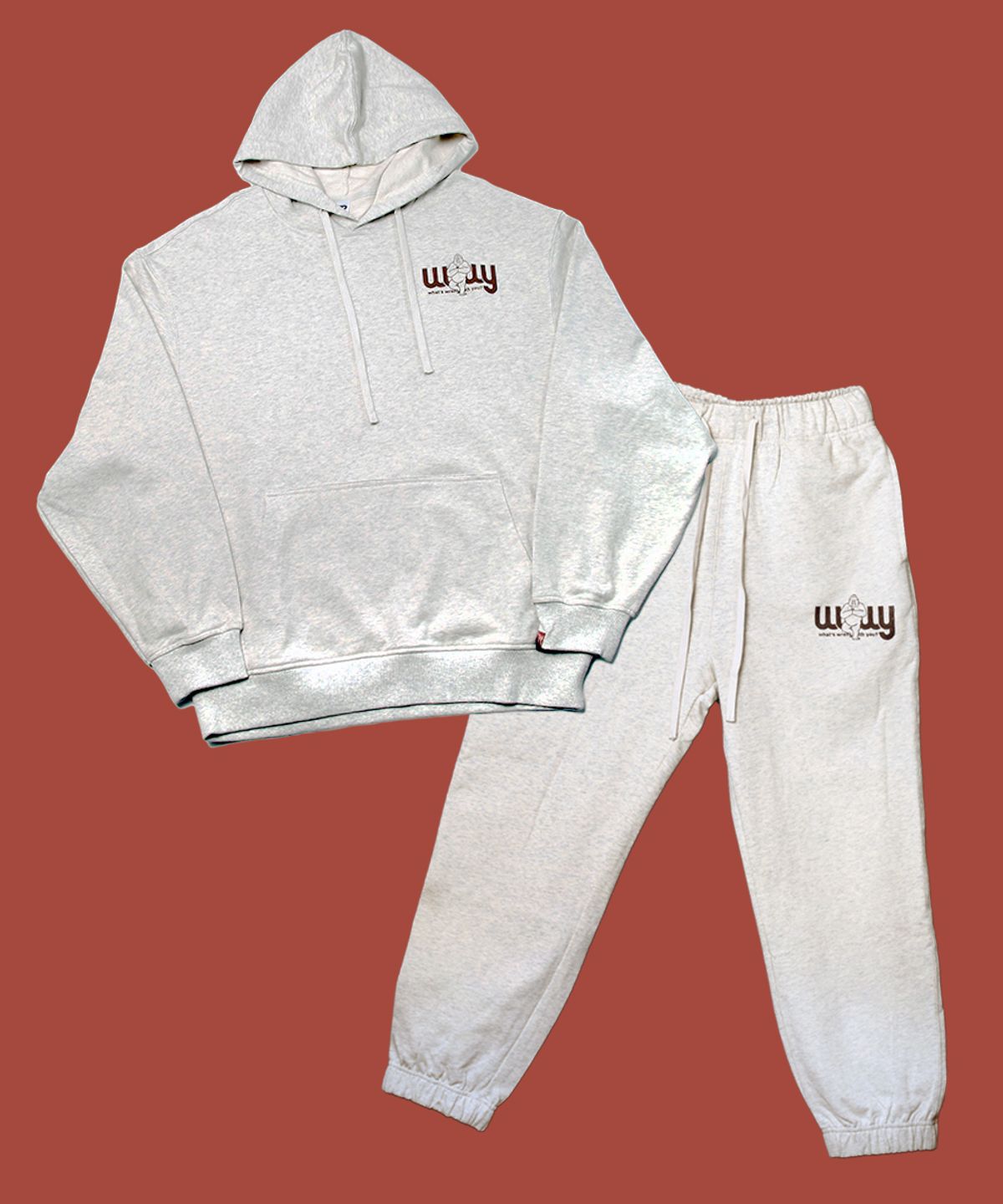 따따따와(WWWY) [WWWY] 고릴라마스떼 스웻 팬츠 (오트그레이)