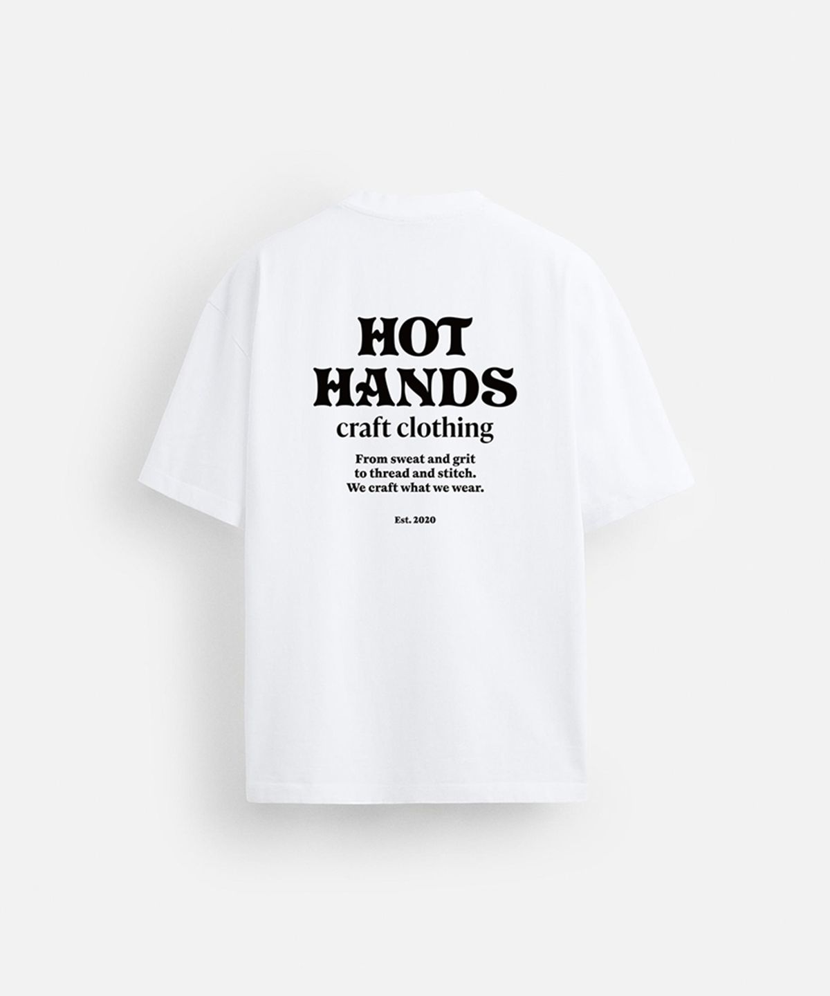 핫핸즈(HOTHANDS) 오리지널 로고 반팔티셔츠 - 화이트