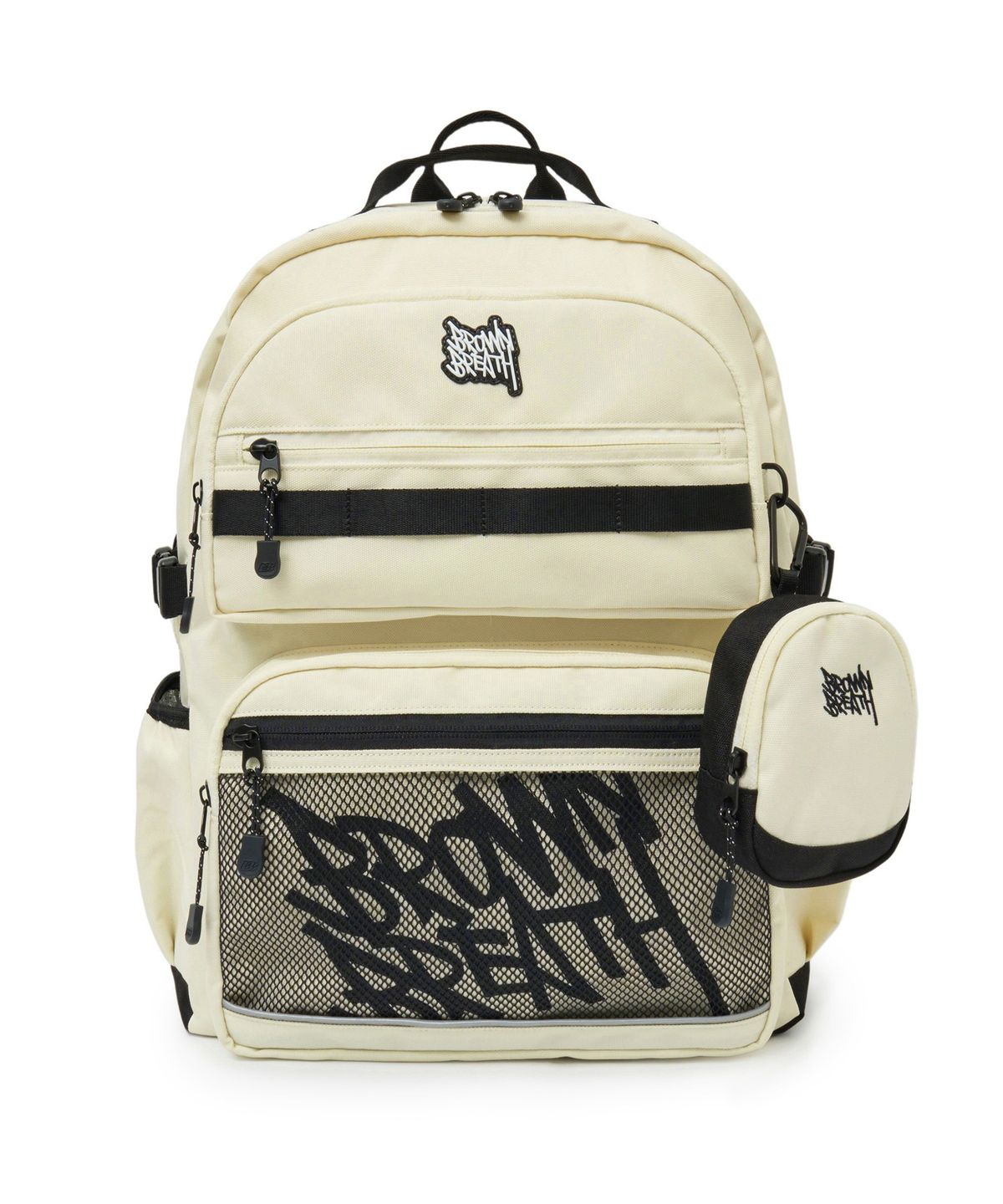 브라운브레스 키즈(BROWNBREATH KIDS) KIDS BIG TAG BACKPACK - CREAM